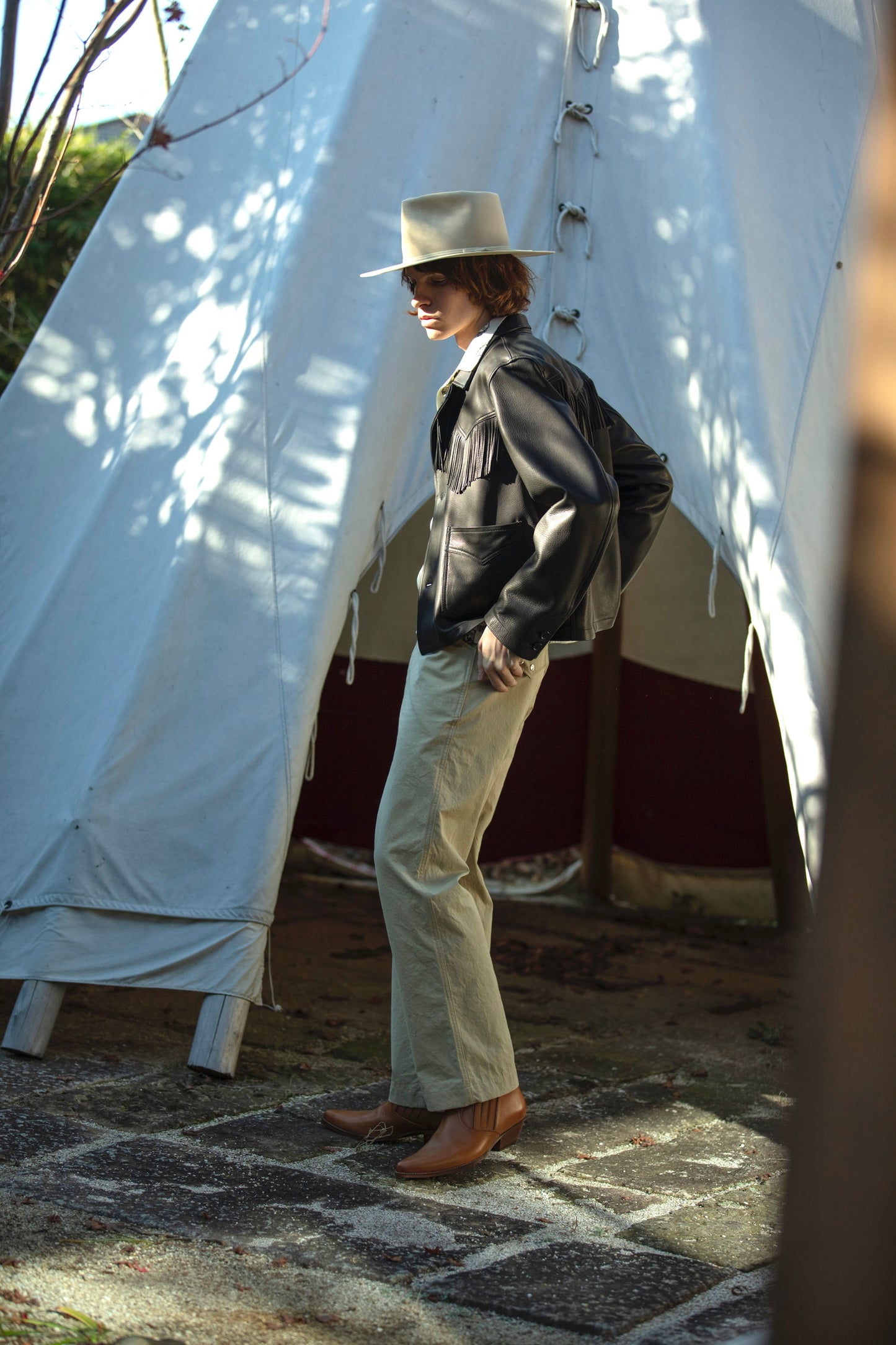 WESTERN RANCH TROUSERS -BURBERRY CLOTH- ※60%OFF