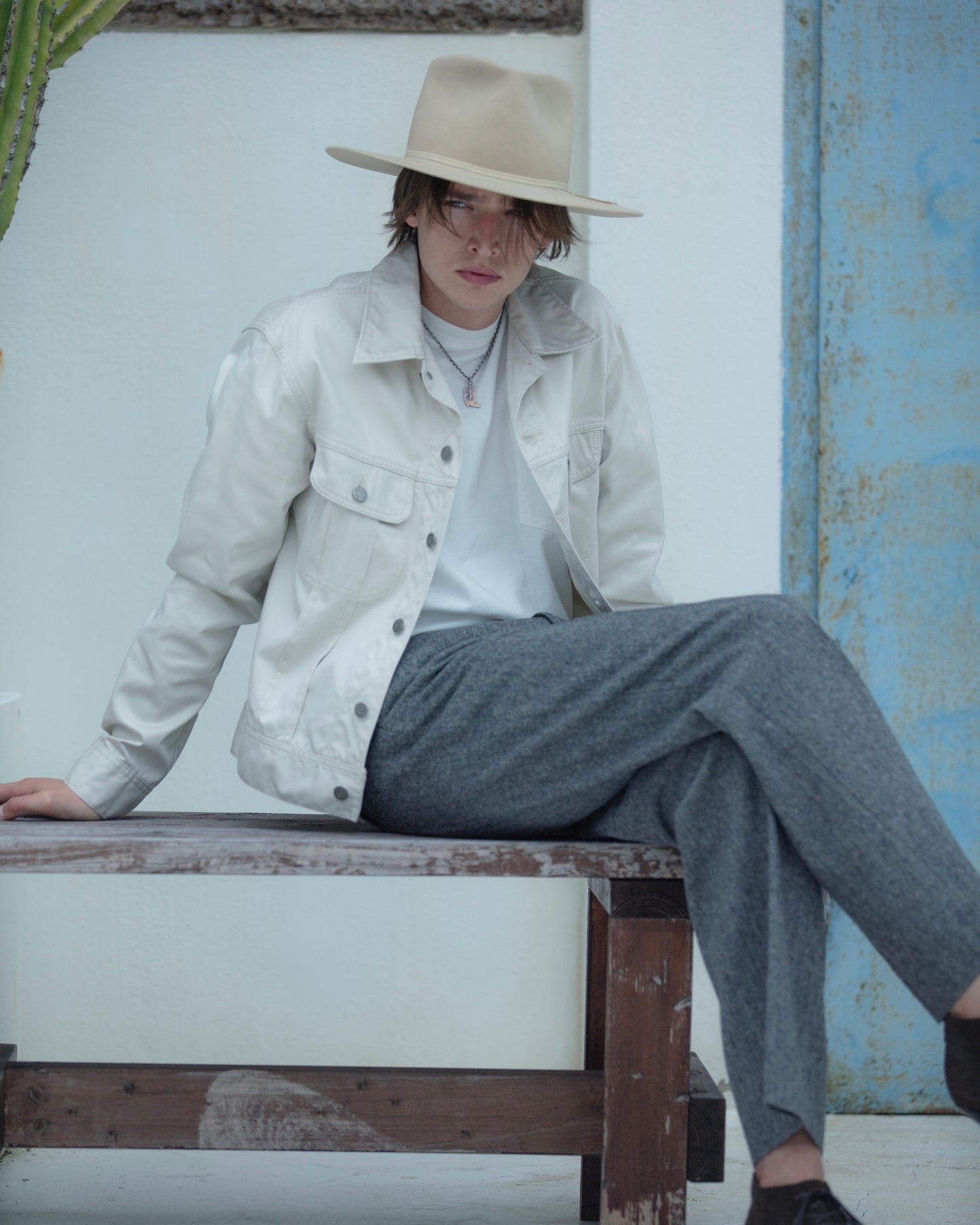 COW BOY JACKET -COTTON TWILL-