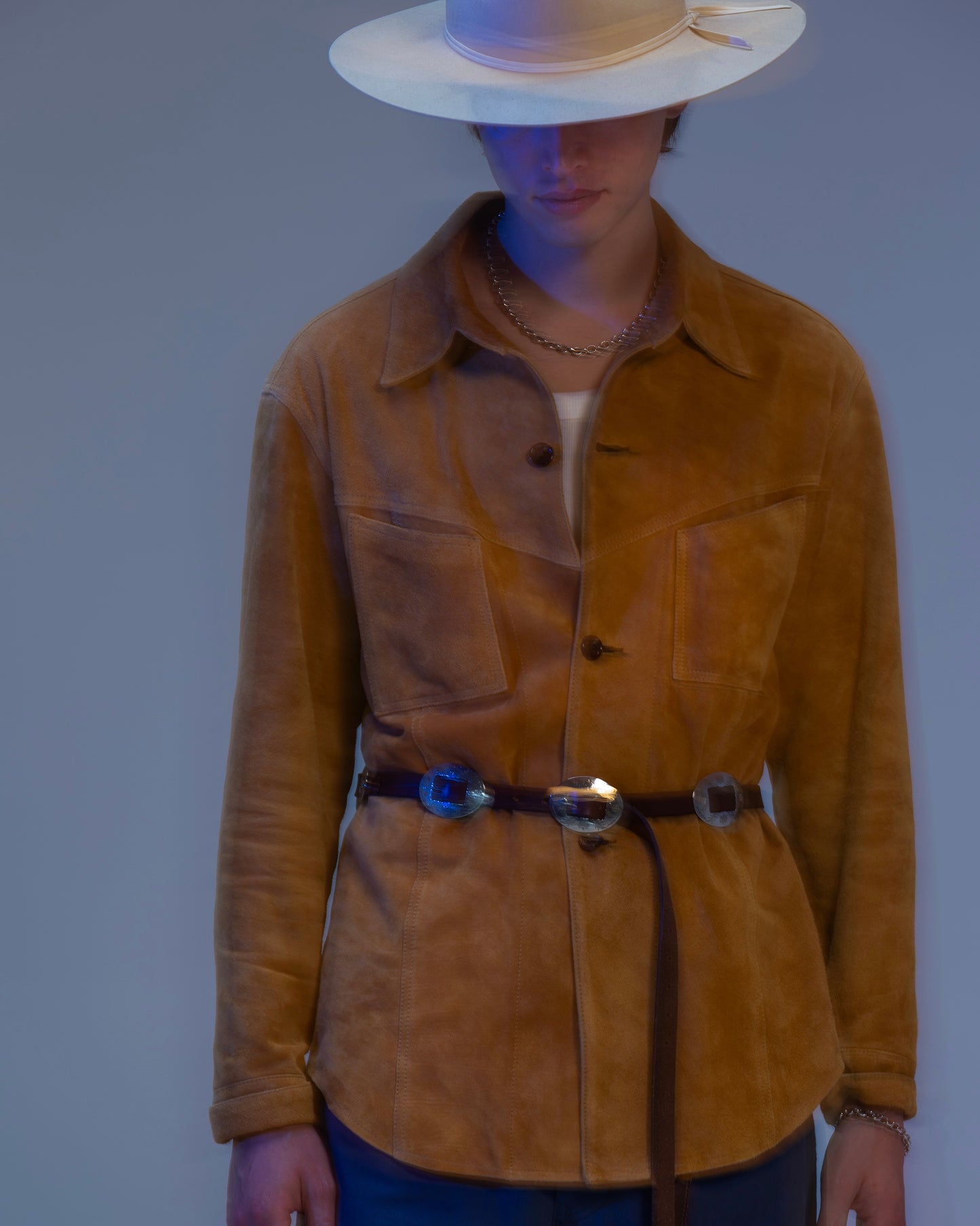 WEST COAST SHIRT -CALF SUEDE-