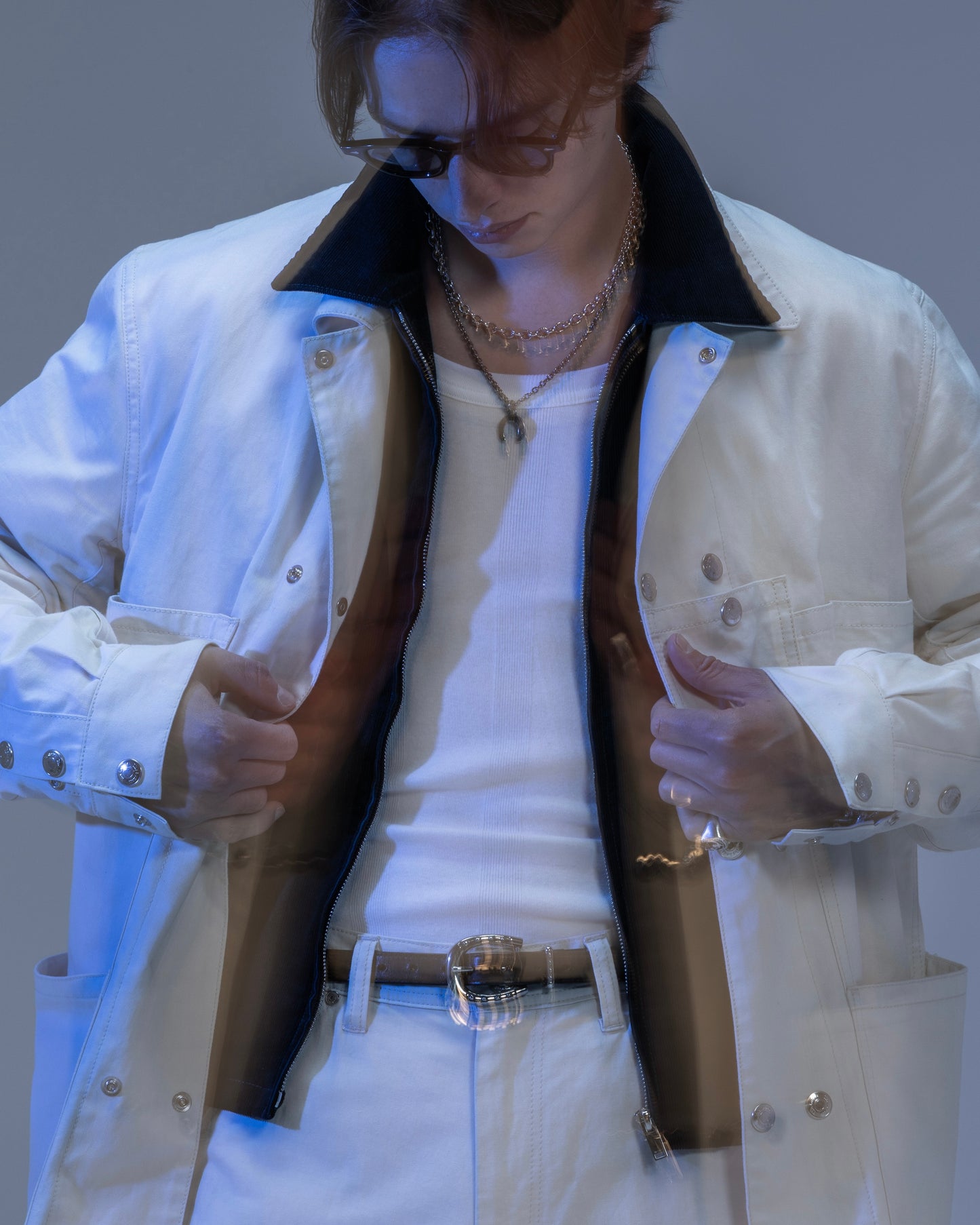 WESTERN SHORT RIB ZIP JACKET -COTTON CORDUROY-