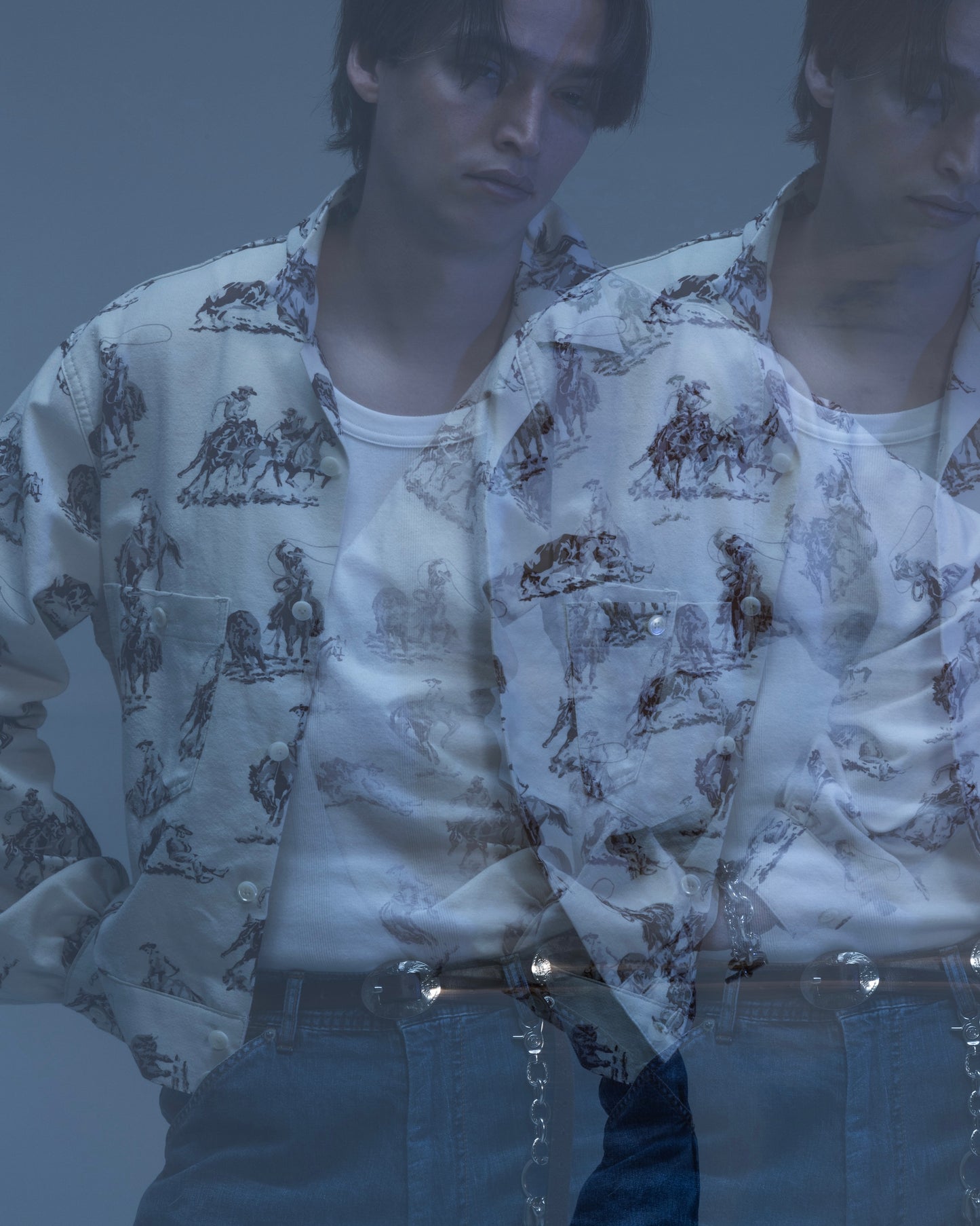 DEAN SHIRT -COW BOY FLANNEL COTTON-