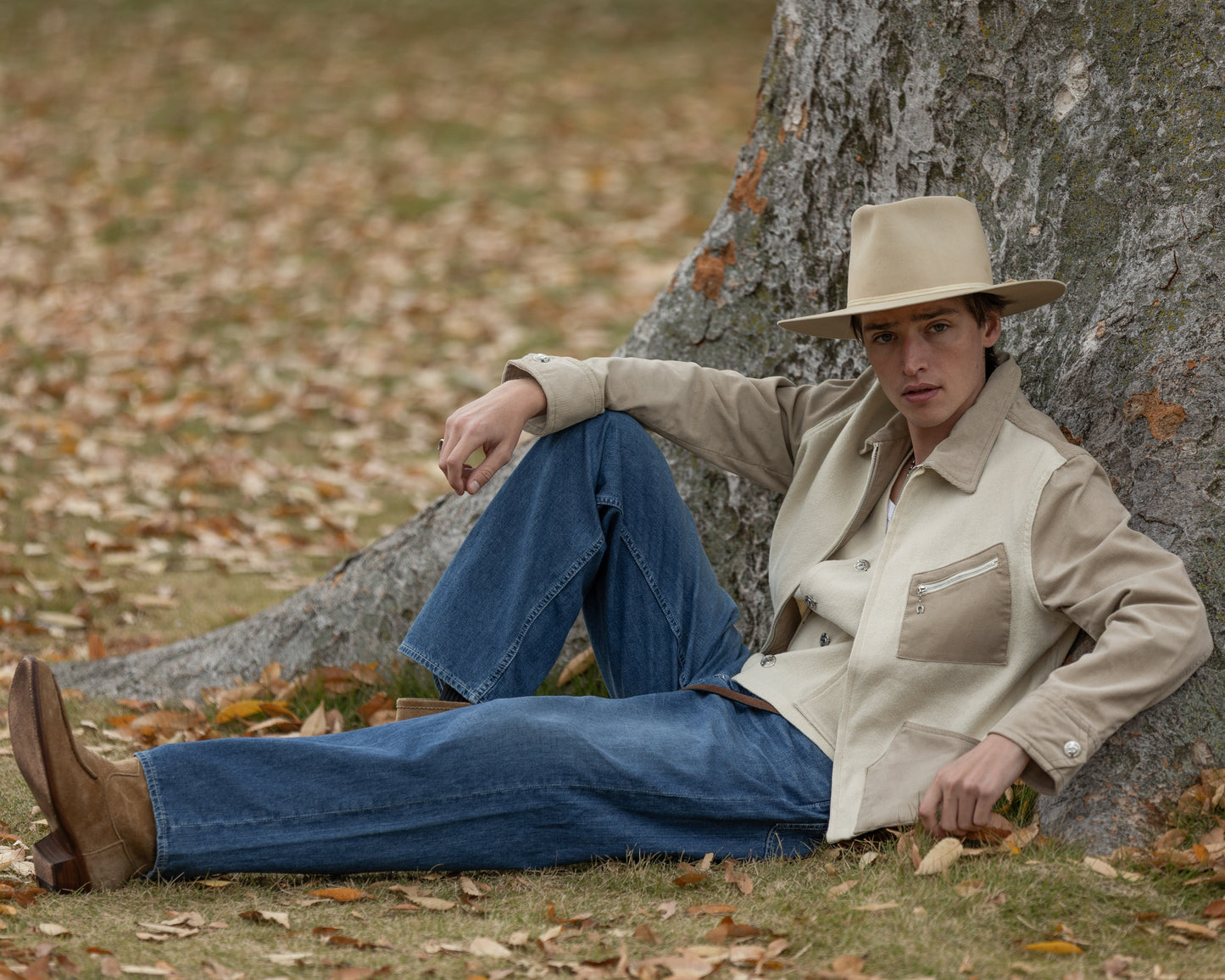 5 POCKET PANTS -USED WASHED DENIM-