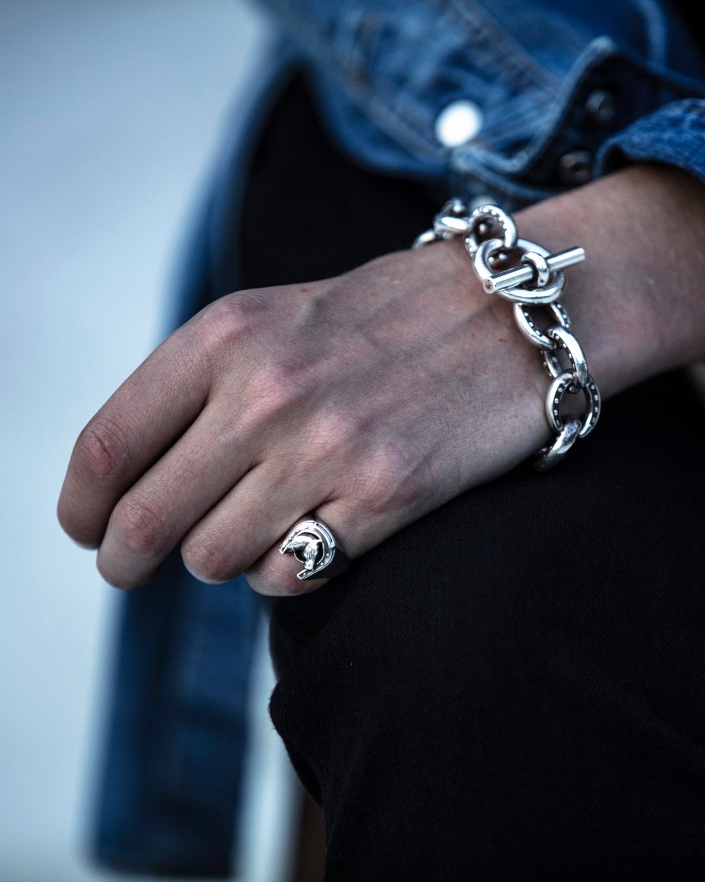 HORSE & HORSESHOE RING