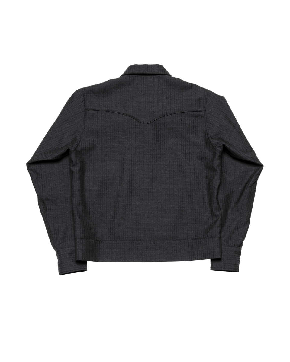 BOLERO JACKET -WOOL DOBBY STRIPE- ※60%OFF