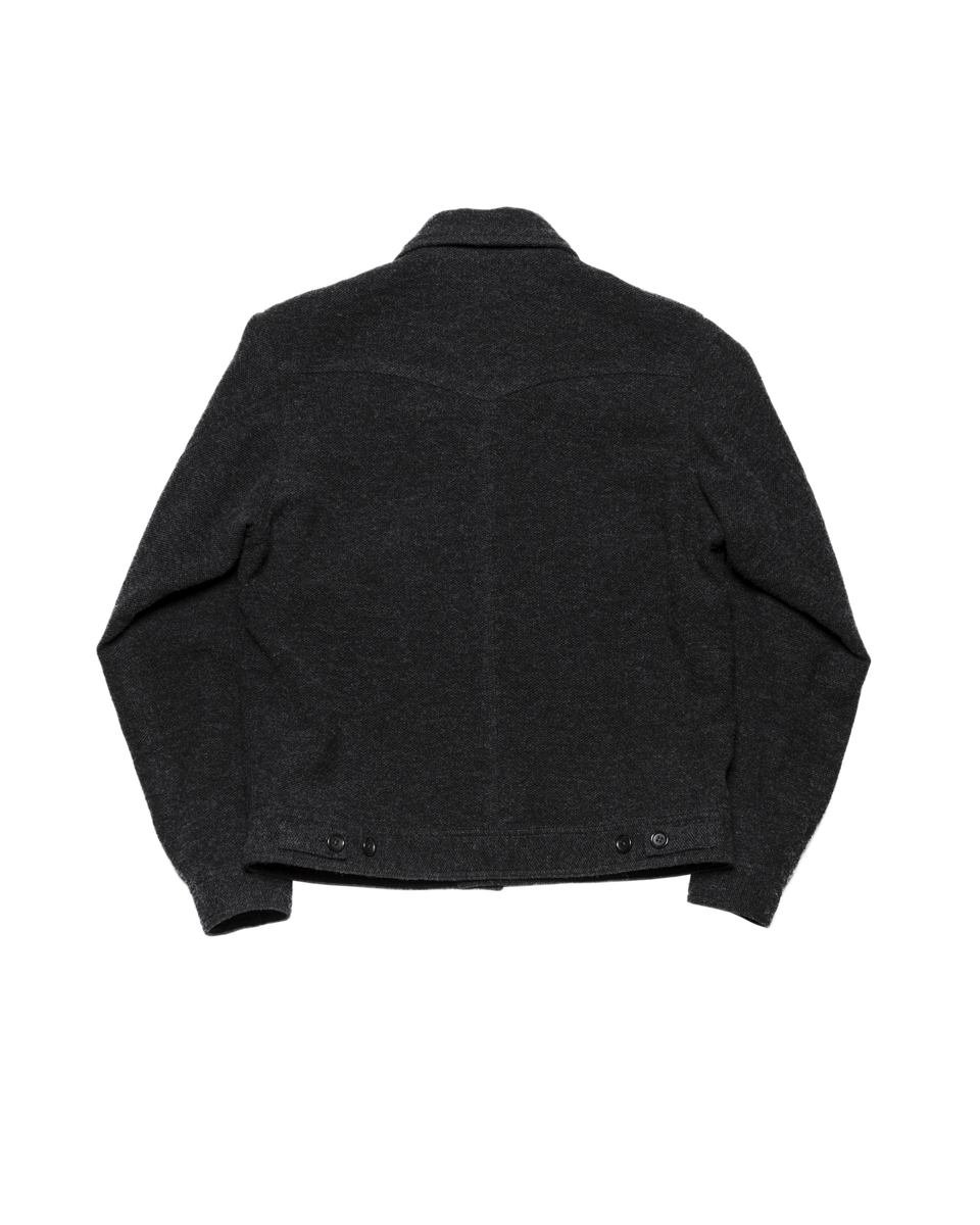 WIDE COLLAR JACKET -NEP HOMESPUN WOOL- ※60%OFF
