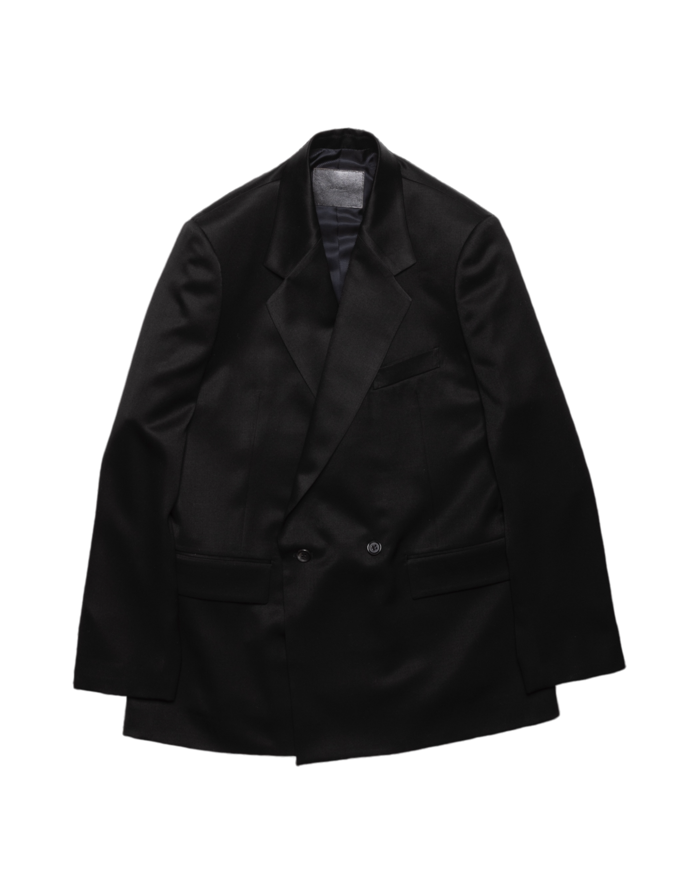 CLASSICAL DOUBLE BREASTED JACKET -WOOL SATIN-