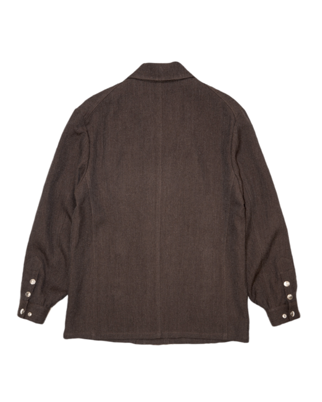 DOUBLE WORKERS JACKET -WOOL LINEN HERRINGBONE-