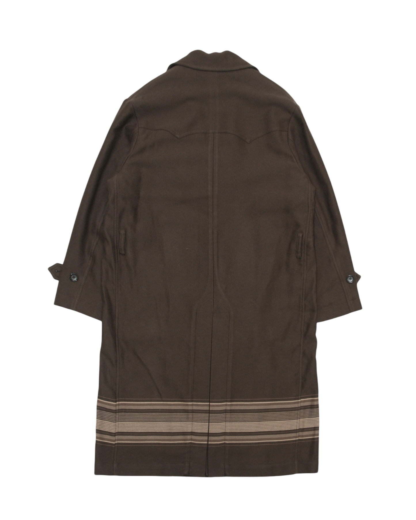 HORSE RIDING COAT -PANEL BORDER FLANNEL-