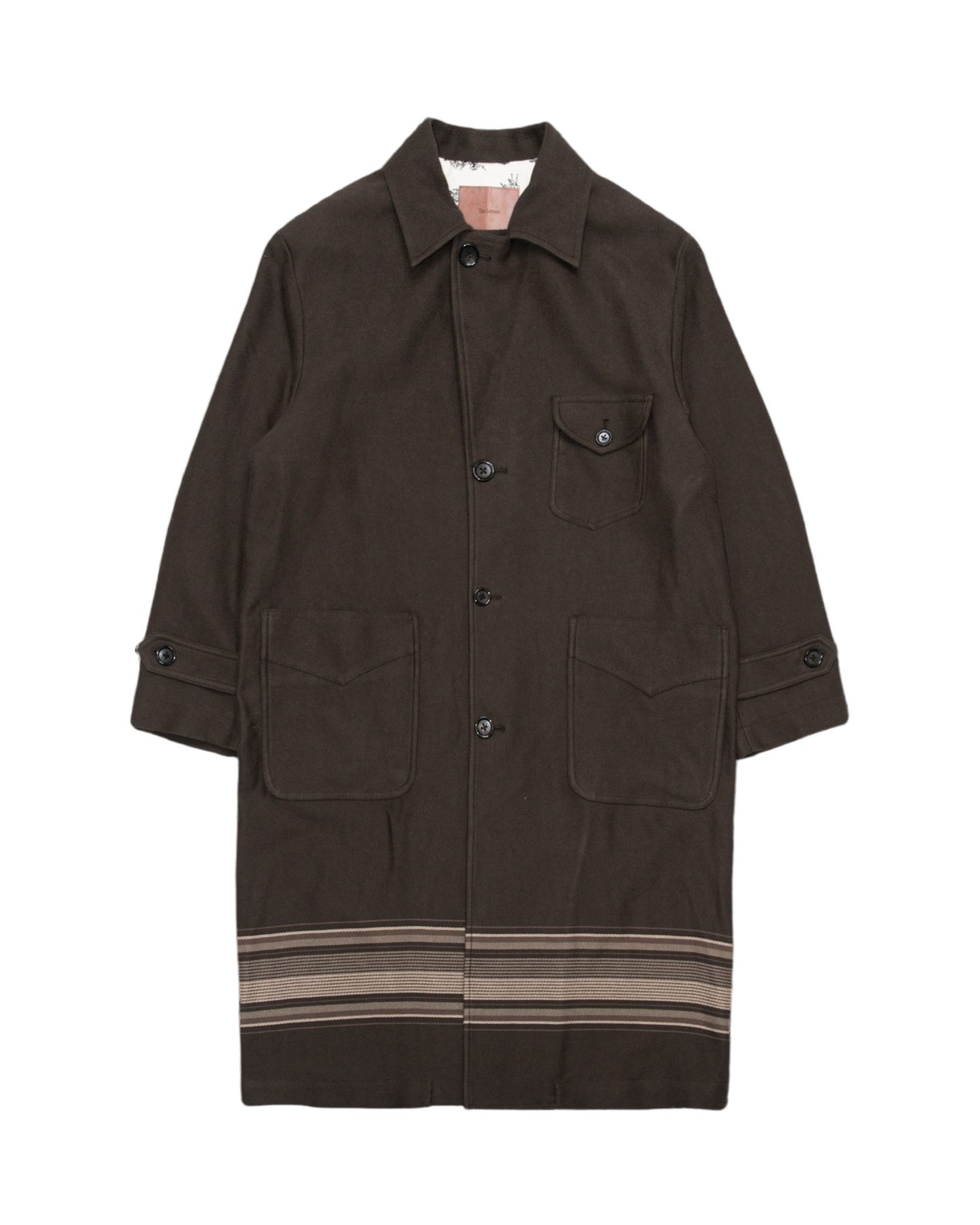 HORSE RIDING COAT -PANEL BORDER FLANNEL-