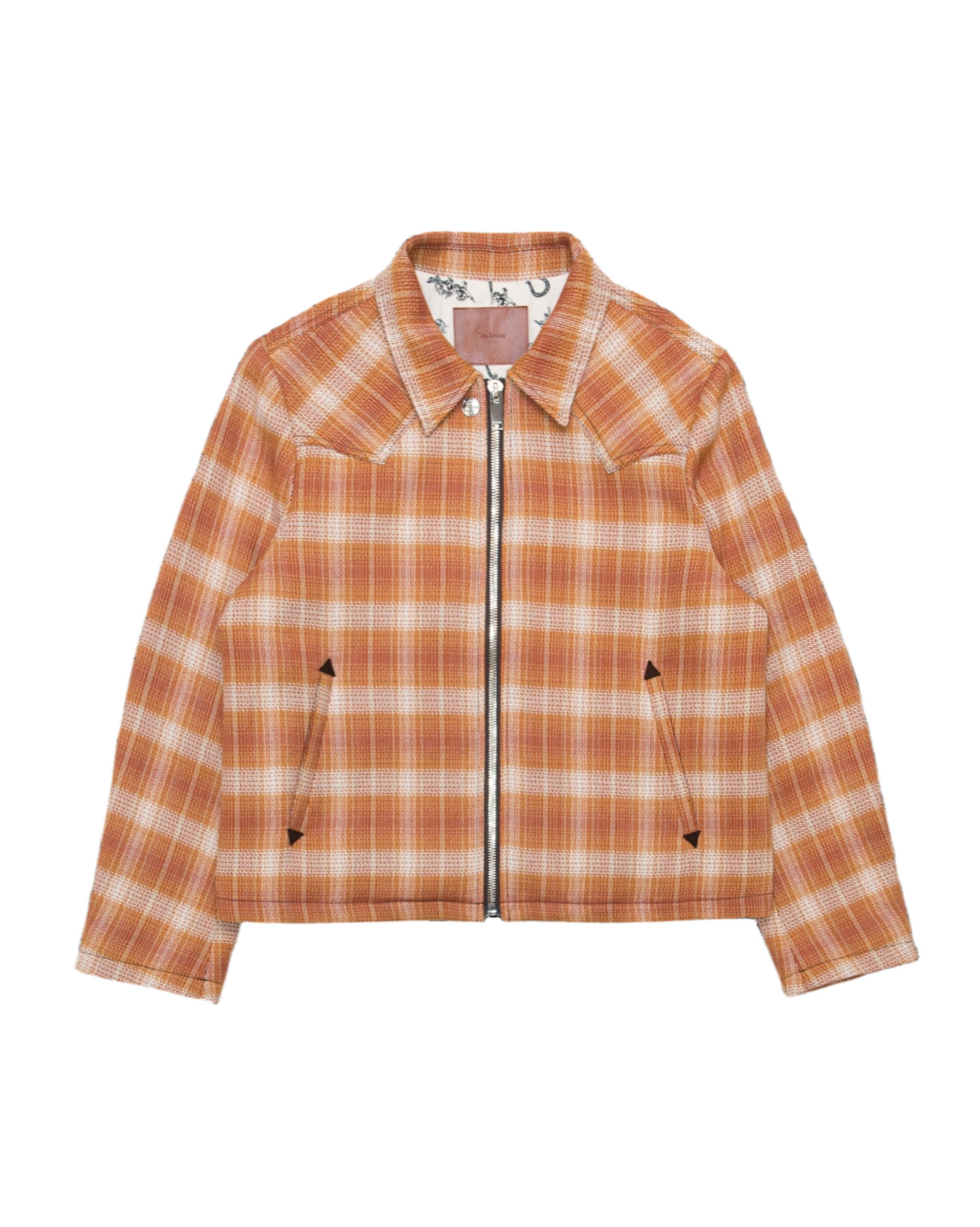 WESTERN ZIP JACKET -OMBRE CHECK COTTON-