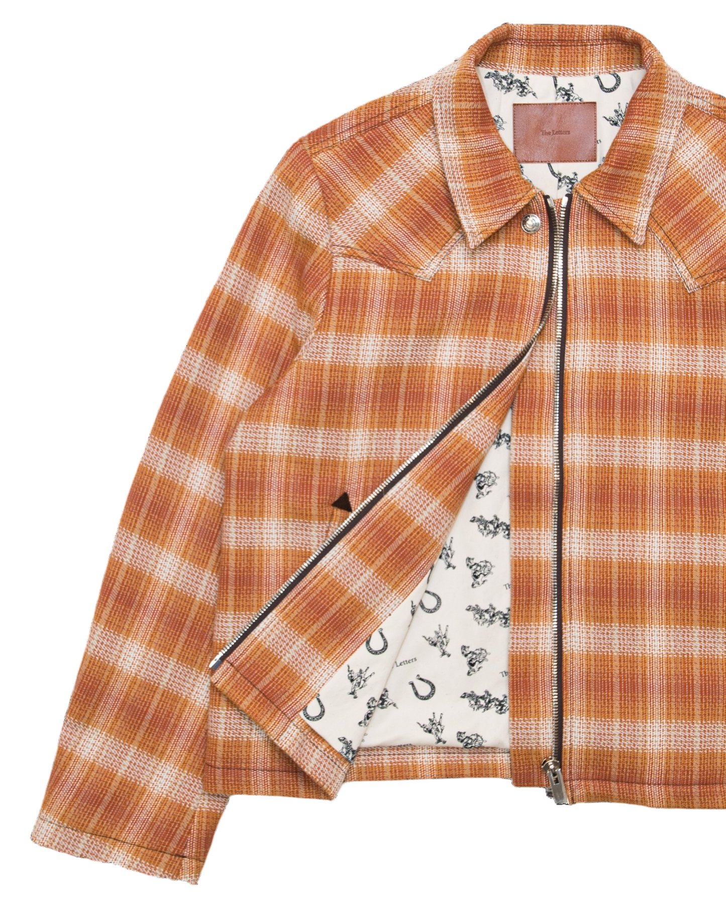 WESTERN ZIP JACKET -OMBRE CHECK COTTON-