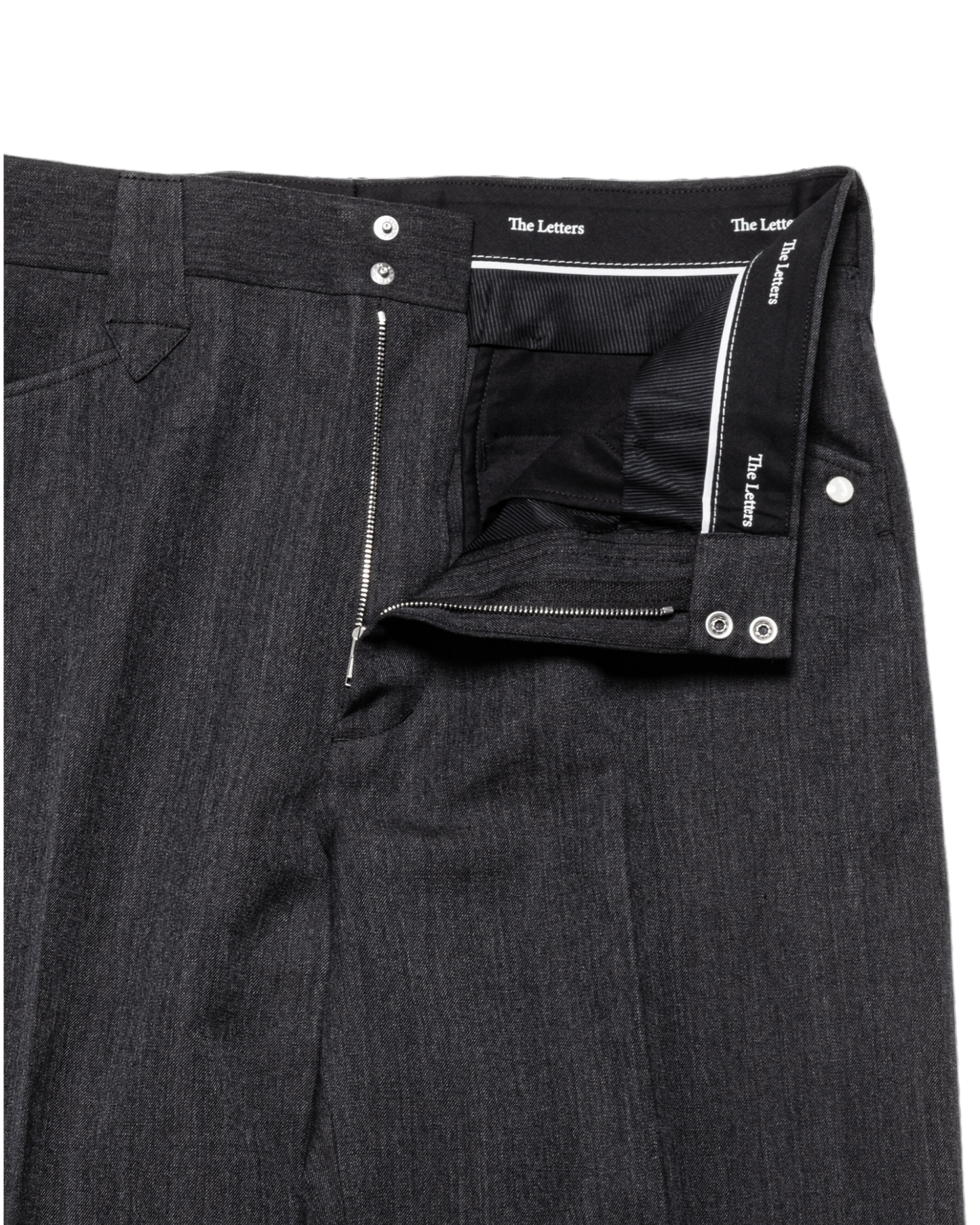 WESTERN STRAIGHT TROUSERS -WOOL LINEN TWILL-