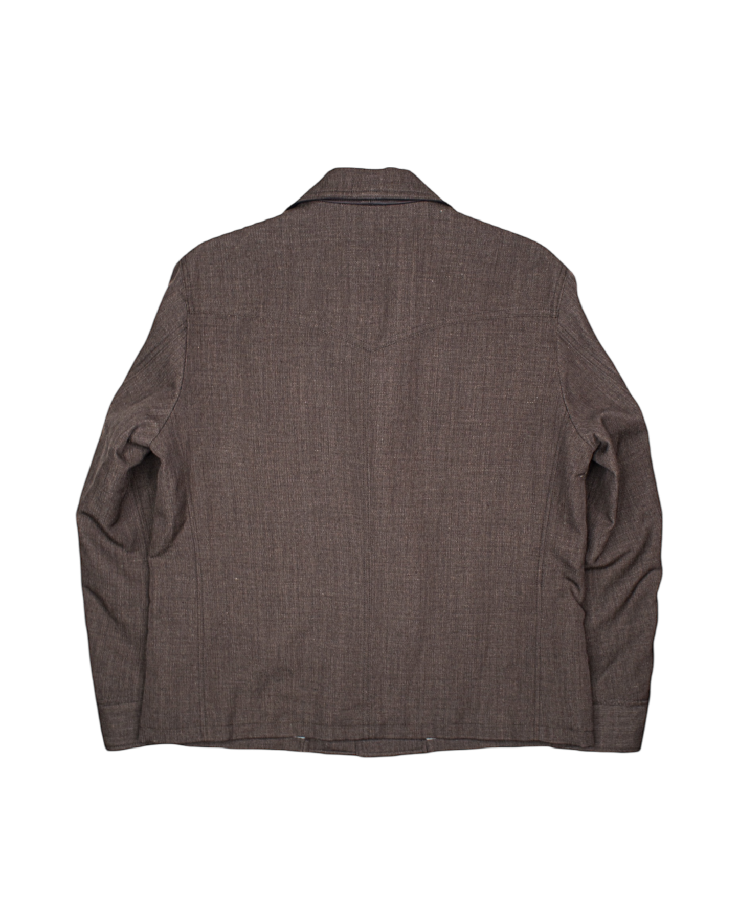CAR COAT -WOOL LINEN HERRINGBONE-