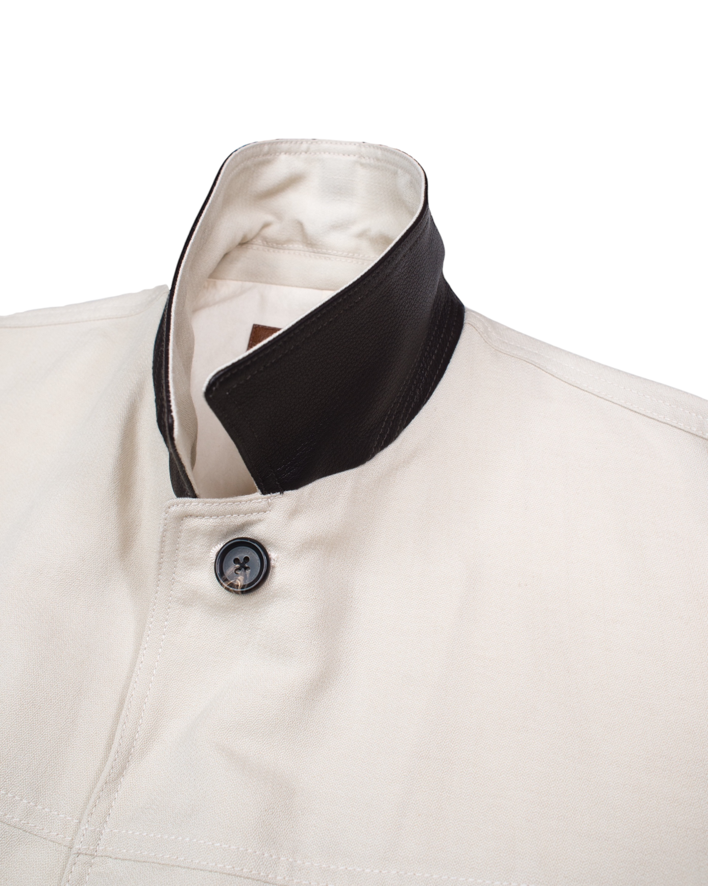 CAR COAT -WOOL LINEN HERRINGBONE-