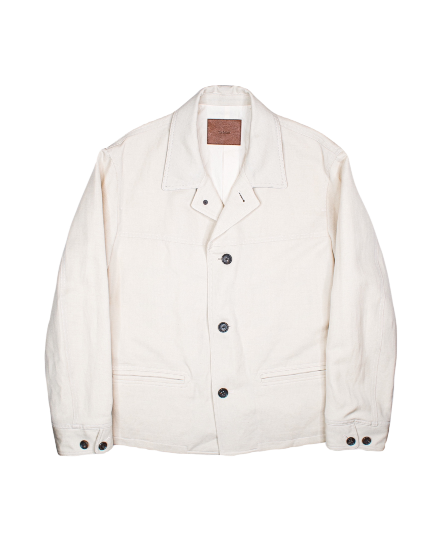 CAR COAT -WOOL LINEN HERRINGBONE-