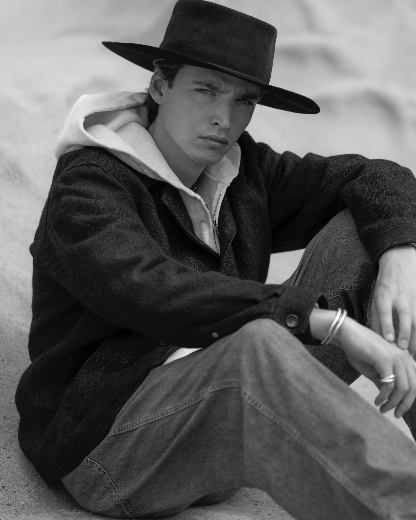 RANCH JACKET -WOOL LINEN TWEED-