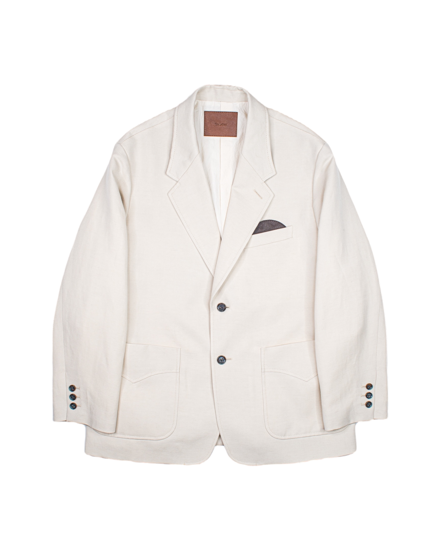 SACK JACKET -WOOL LINEN HERRINGBONE-