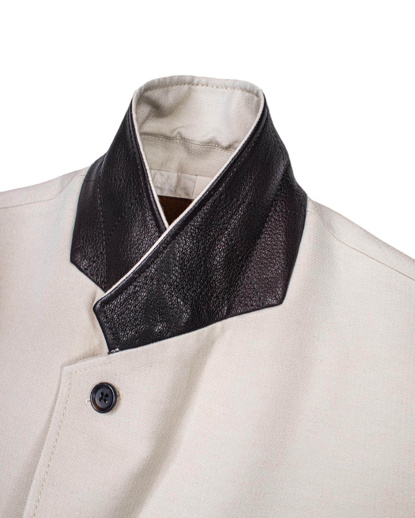 SACK JACKET -WOOL LINEN HERRINGBONE-