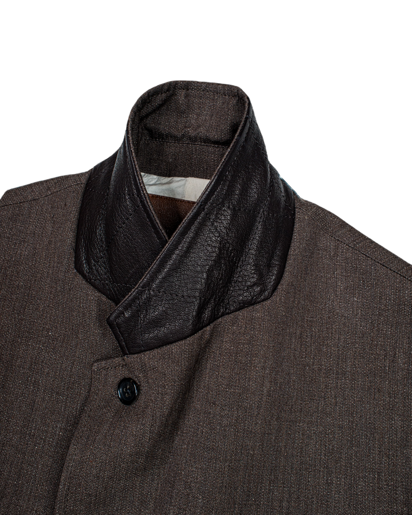 SACK JACKET -WOOL LINEN HERRINGBONE-