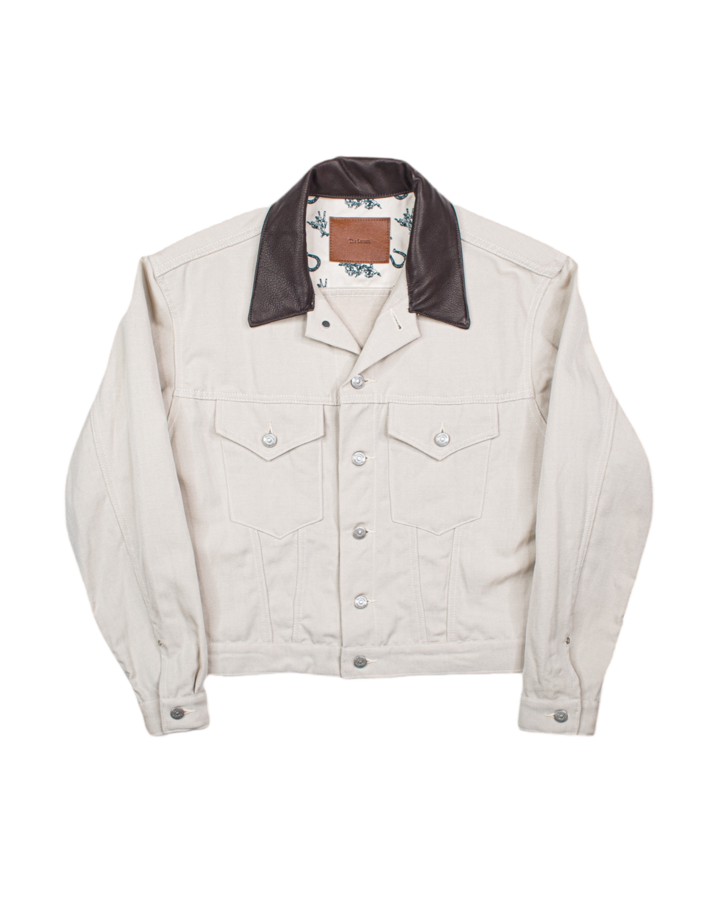 TRUCKER JACKET -WOOL LINEN TWILL-