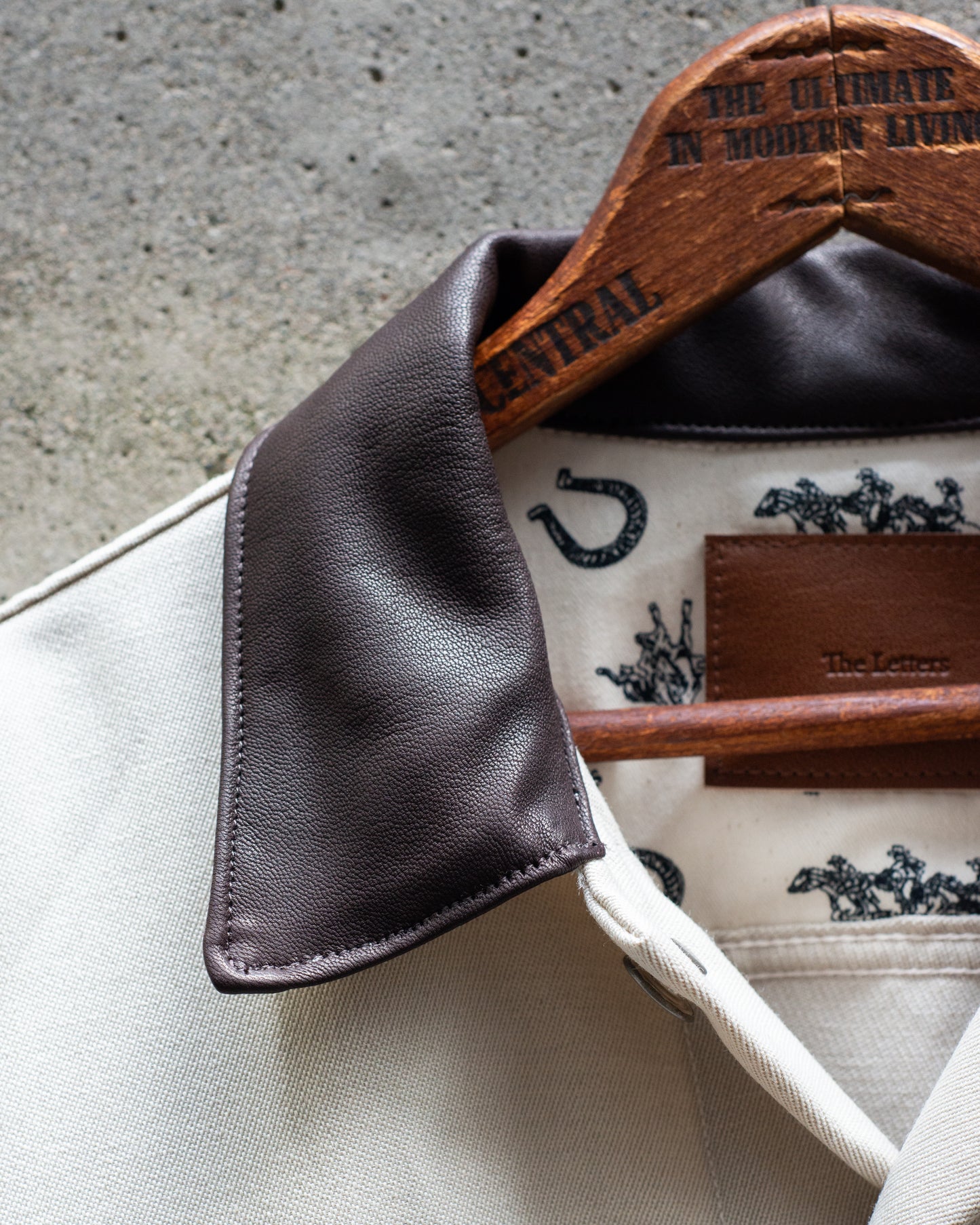 TRUCKER JACKET -WOOL LINEN TWILL-