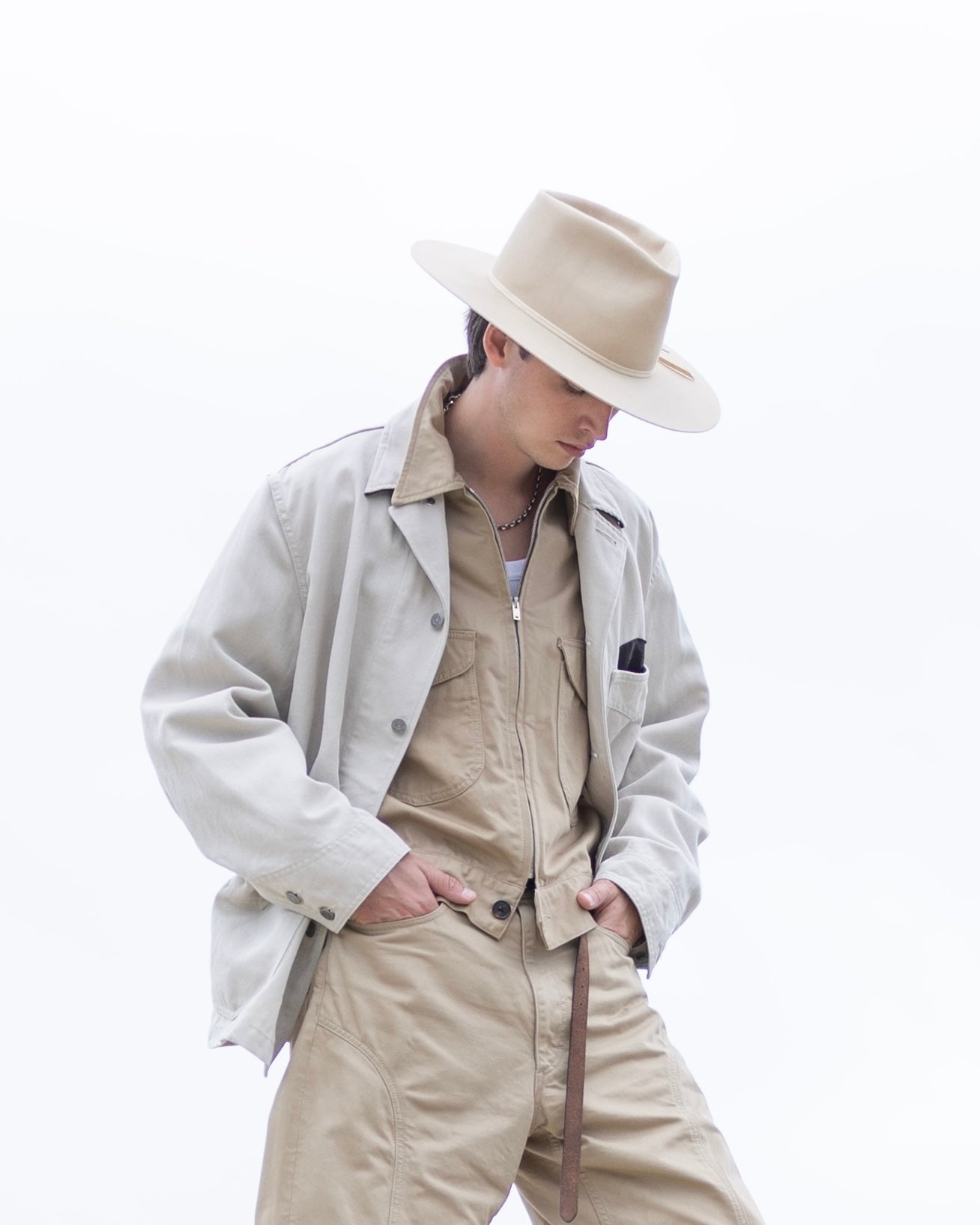 WORKERS SHORT ZIP JACKET -COTTON TWILL-