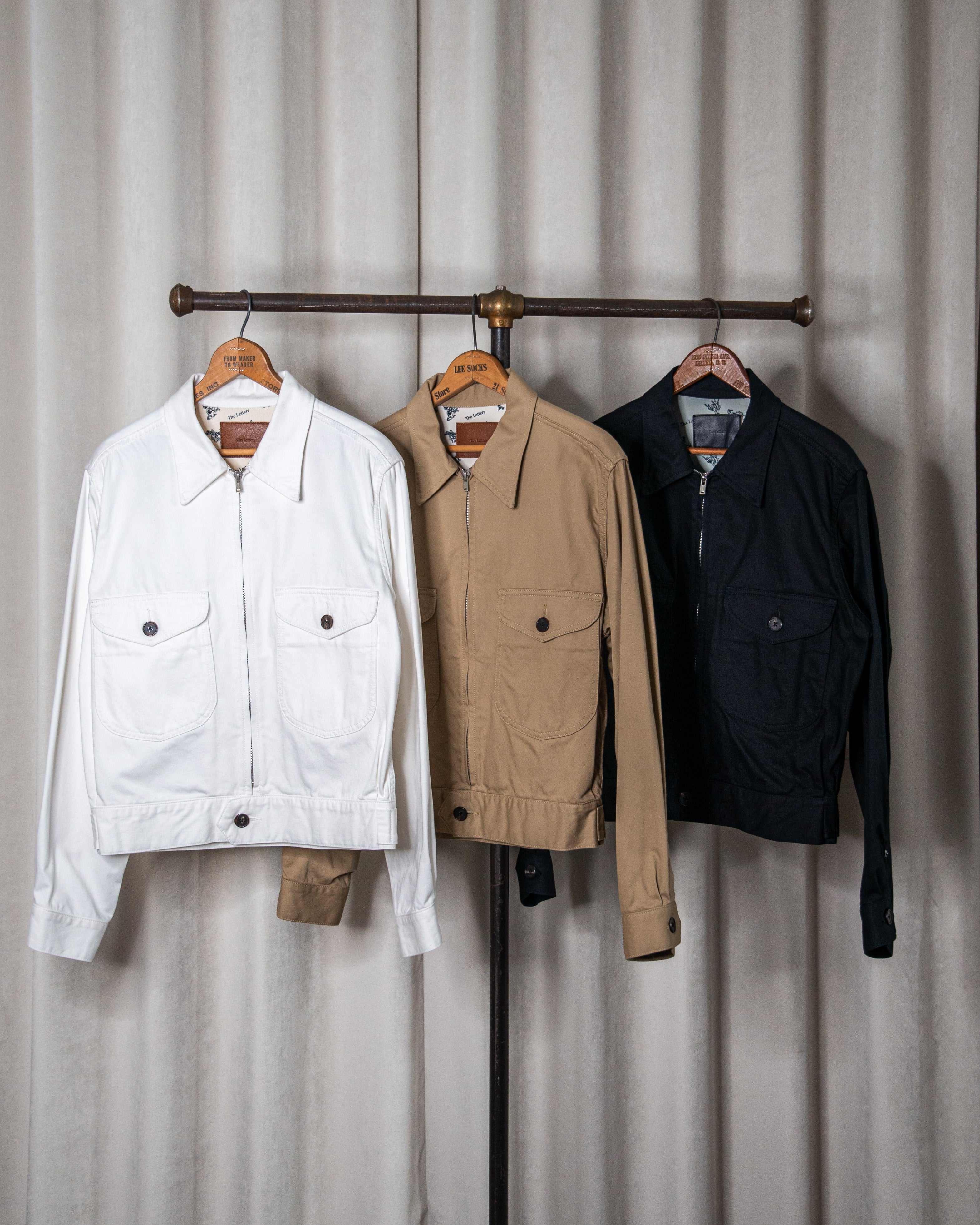 ジャケット・アウター The Letters 21AW WORK ZIP JACKET WORKERS SHORT ZIP JACKET -COTTON TWILL- – THE LETTERS