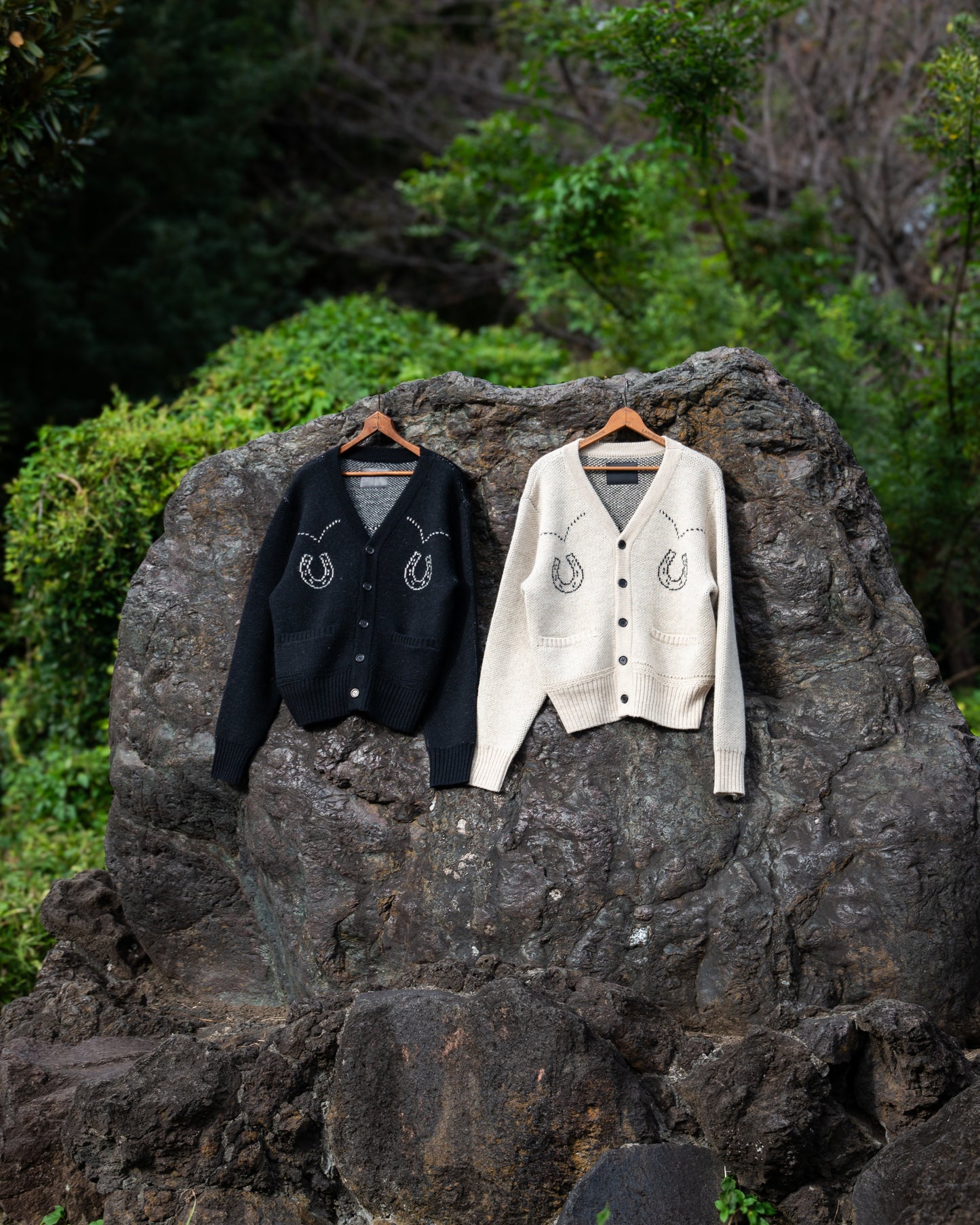 5G WESTERN CARDIGAN KNIT -SHETLAND WOOL LINEN-