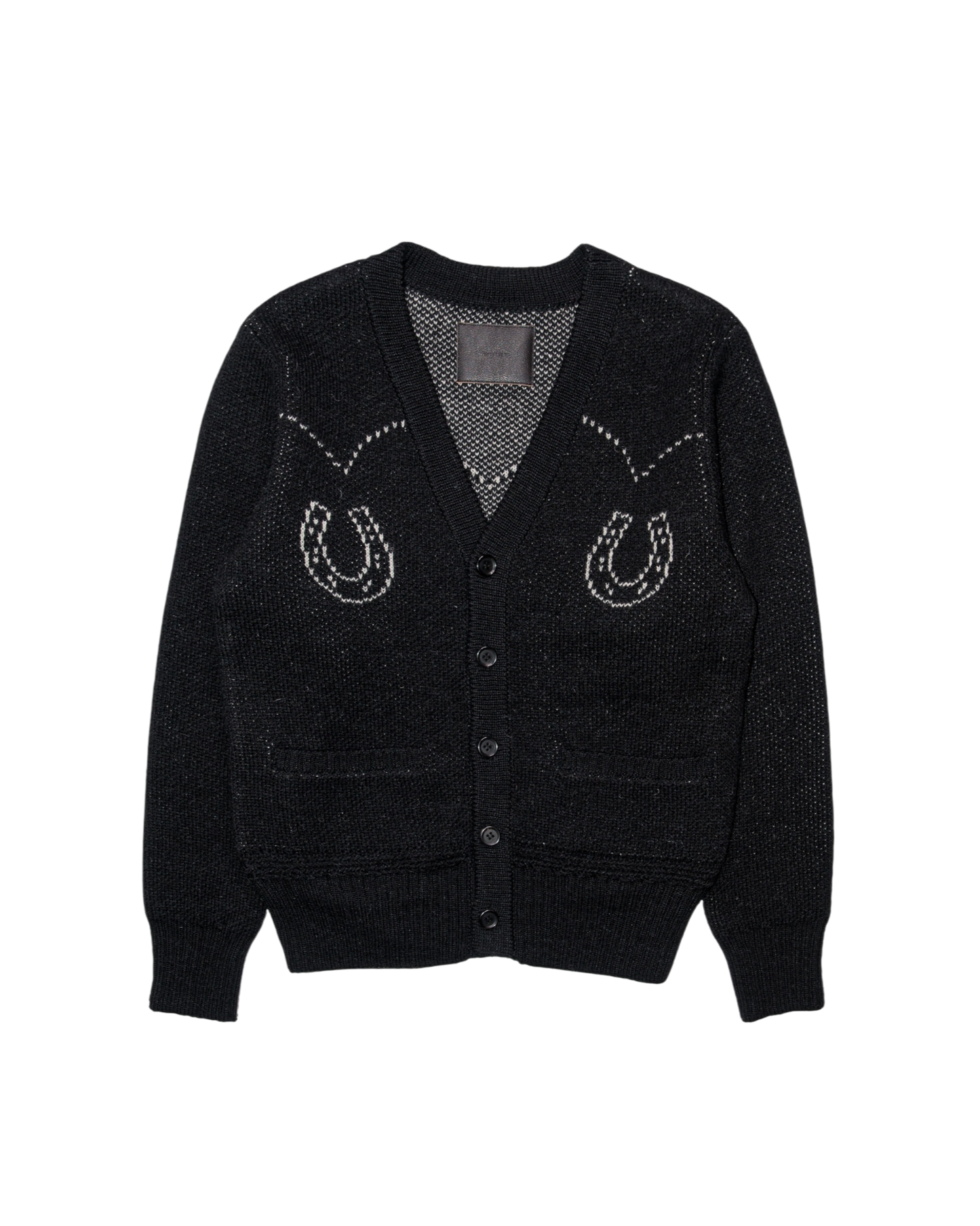 5G WESTERN CARDIGAN KNIT -SHETLAND WOOL LINEN-