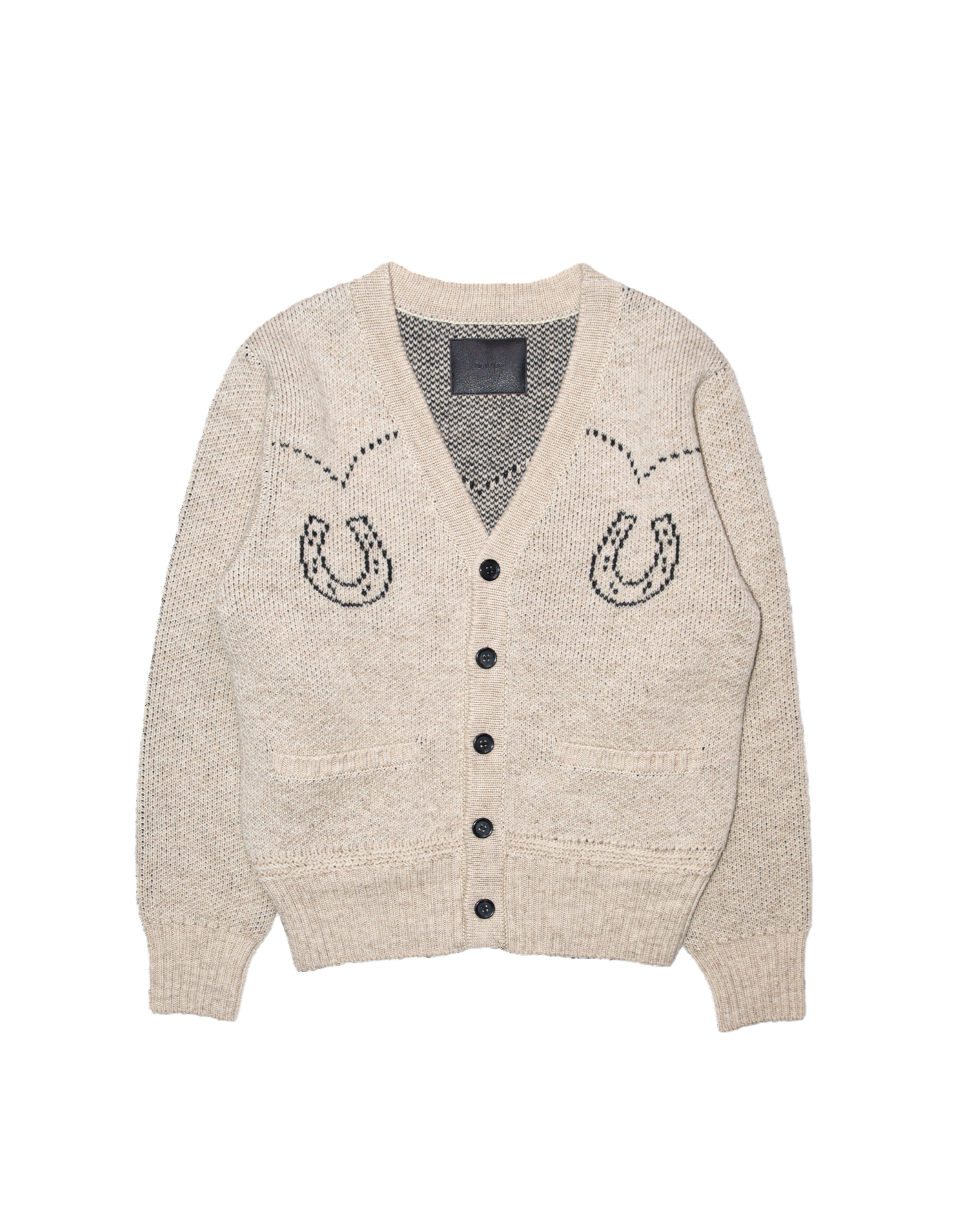5G WESTERN CARDIGAN KNIT -SHETLAND WOOL LINEN-