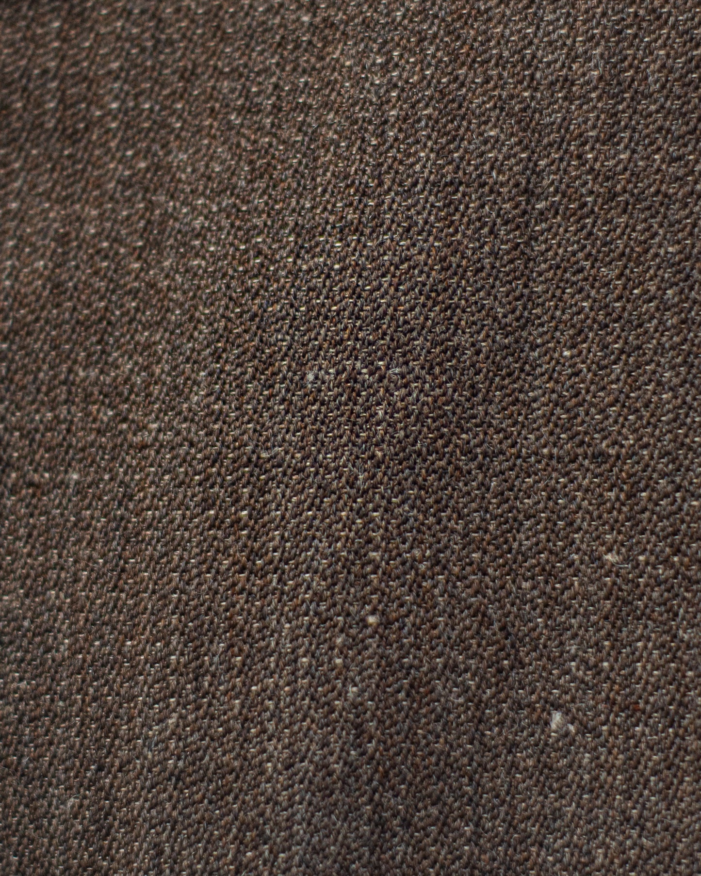 WESTERN STRAIGHT TROUSERS -WOOL LINEN HERRINGBONE-