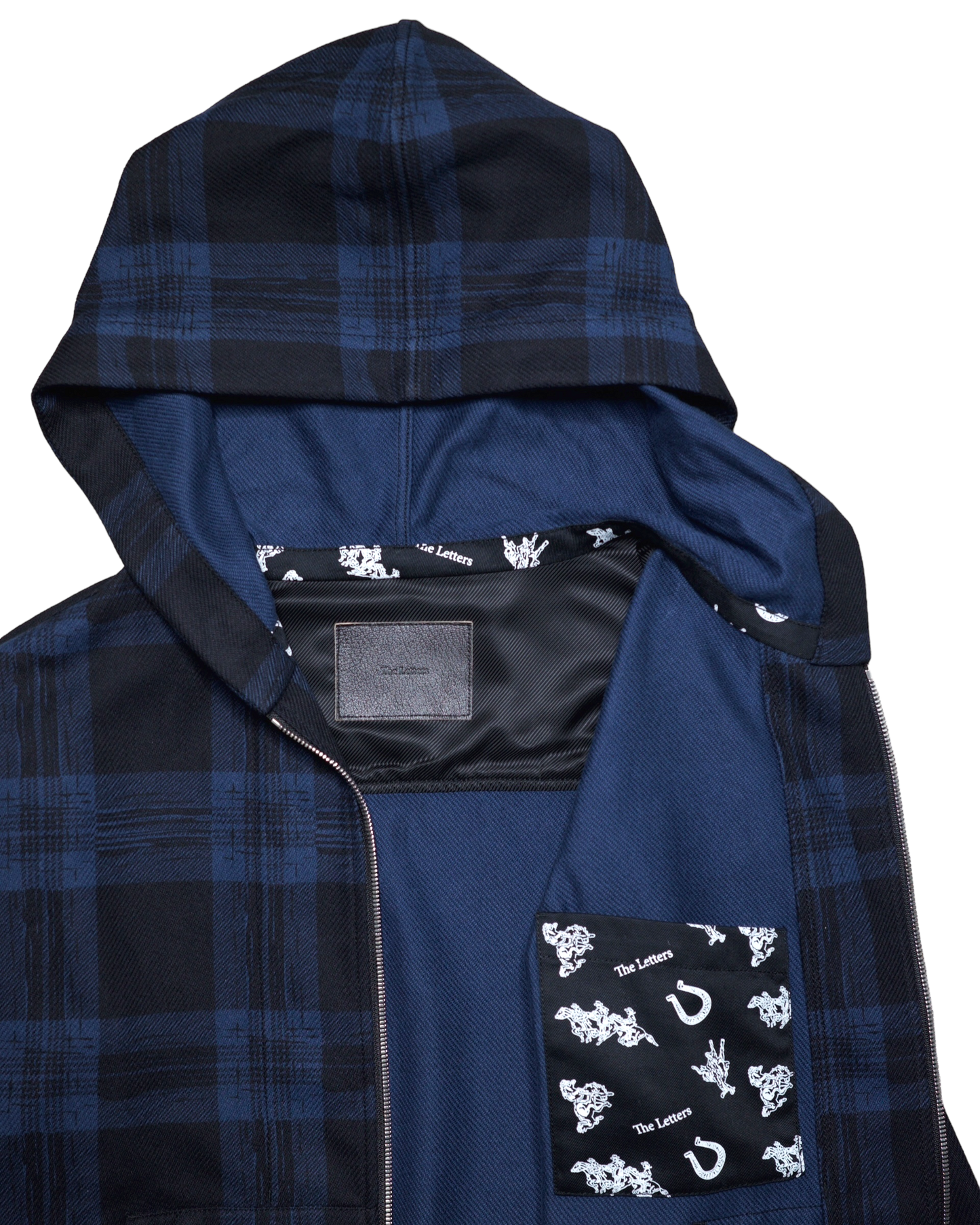 HOODED ZIP JACKET -CHECK COTTON TWILL- ※60%OFF