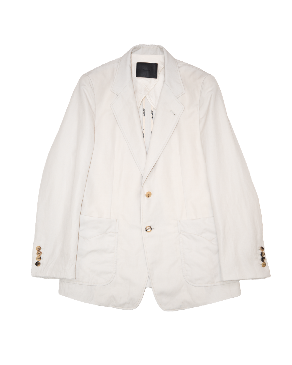SINGLE BREASTED PACH POCKET JACKET - WOOL RAMIE MINI HB-