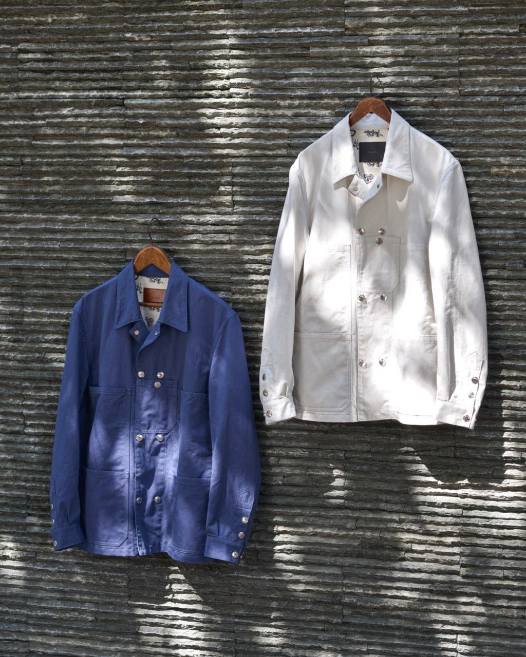 DOUBLE WORKERS JACKET -COTTON LINEN TWILL-