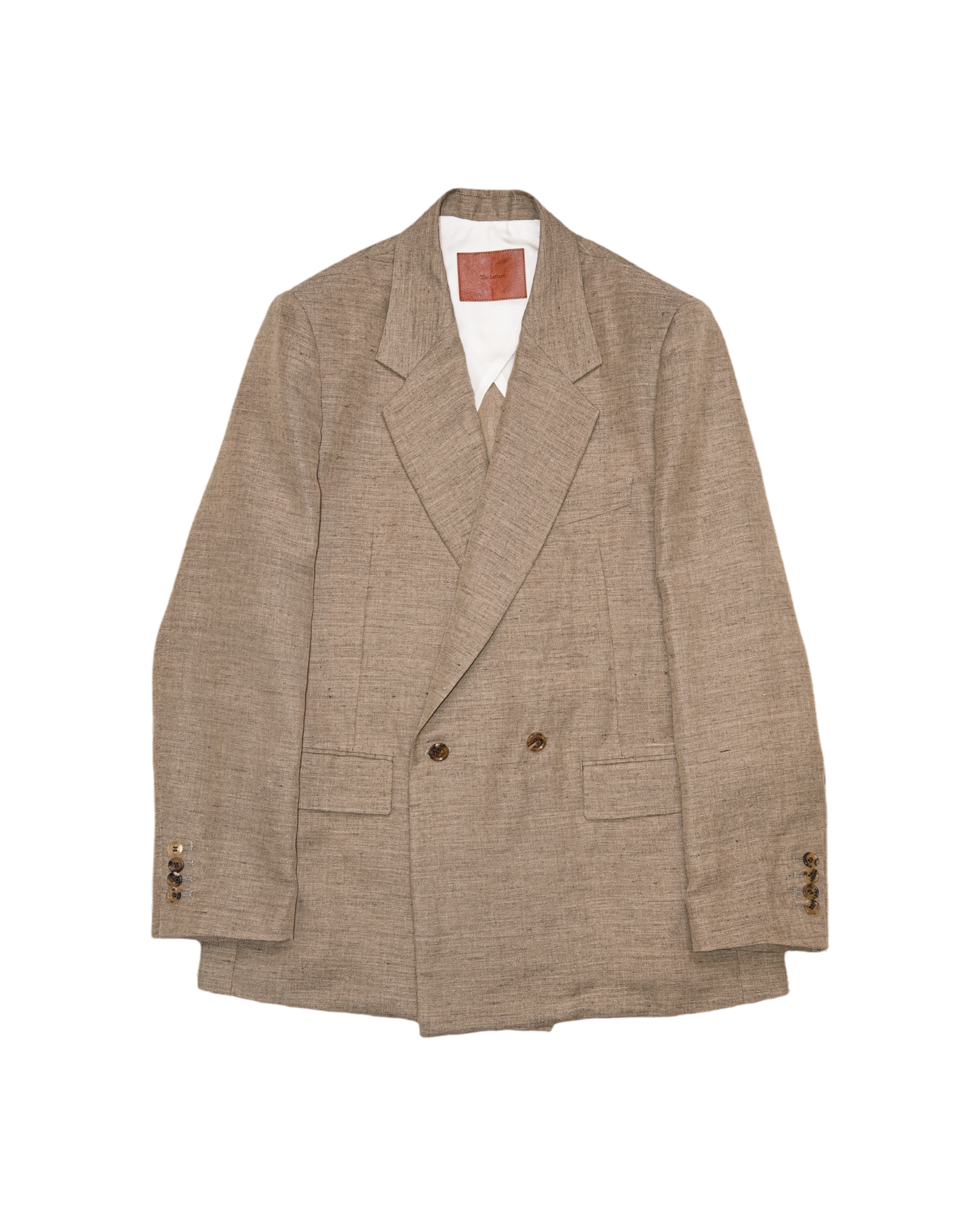CLASSICAL DOUBLE BREASTED JACKET -RAYON RAMIE GABARDINE-