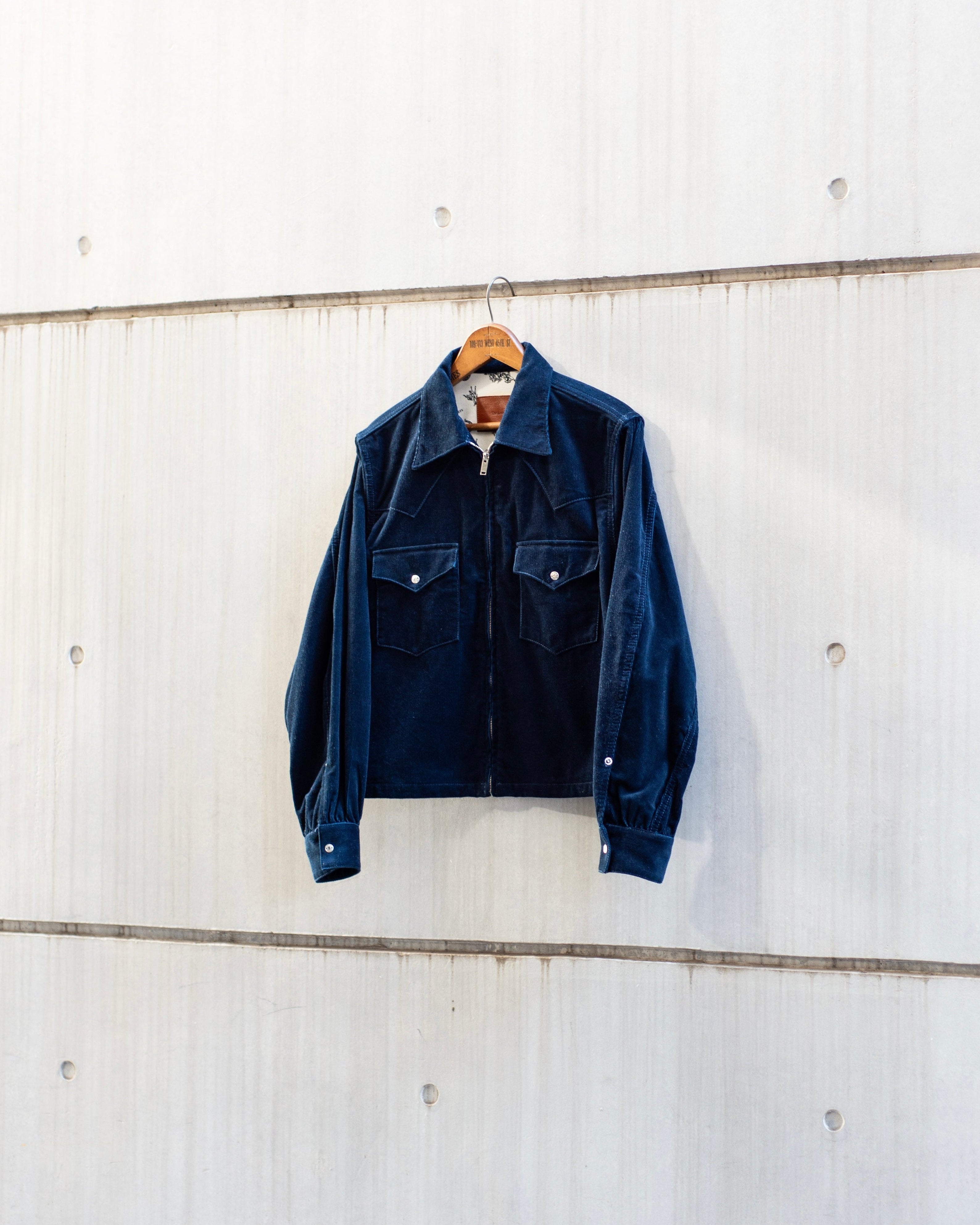WESTERN SHORT RIB ZIP JACKET -COTTON CORDUROY- – The Letters