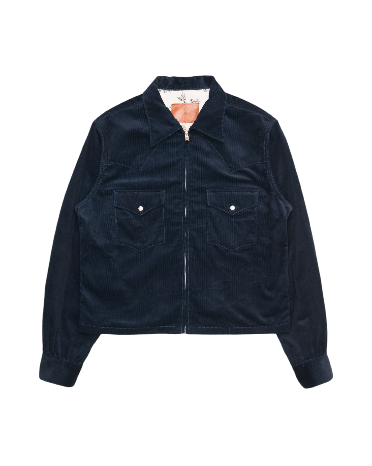 WESTERN SHORT RIB ZIP JACKET -COTTON CORDUROY- – The Letters