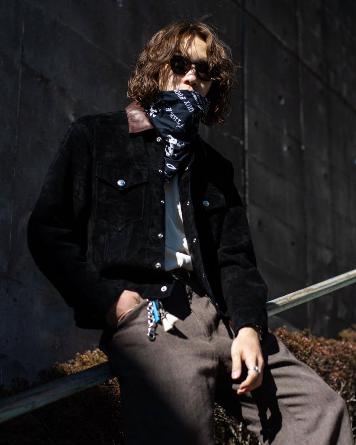 TRUCKER JACKET -HORSE SUEDE-