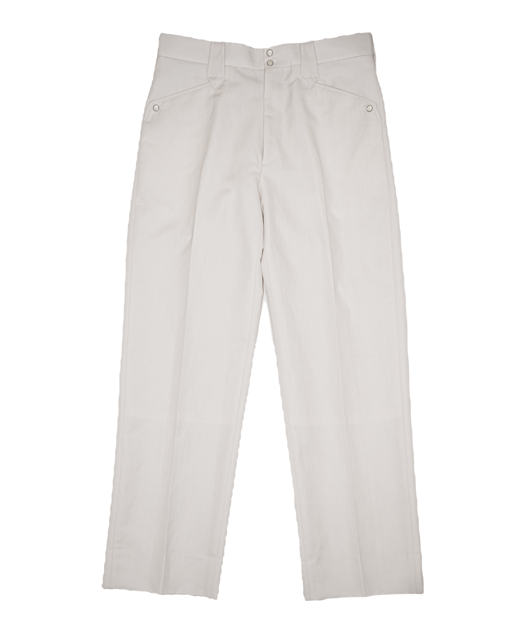 WESTERN STRAIGHT TROUSERS -WOOL RAMIE MINI HB- ※50%OFF