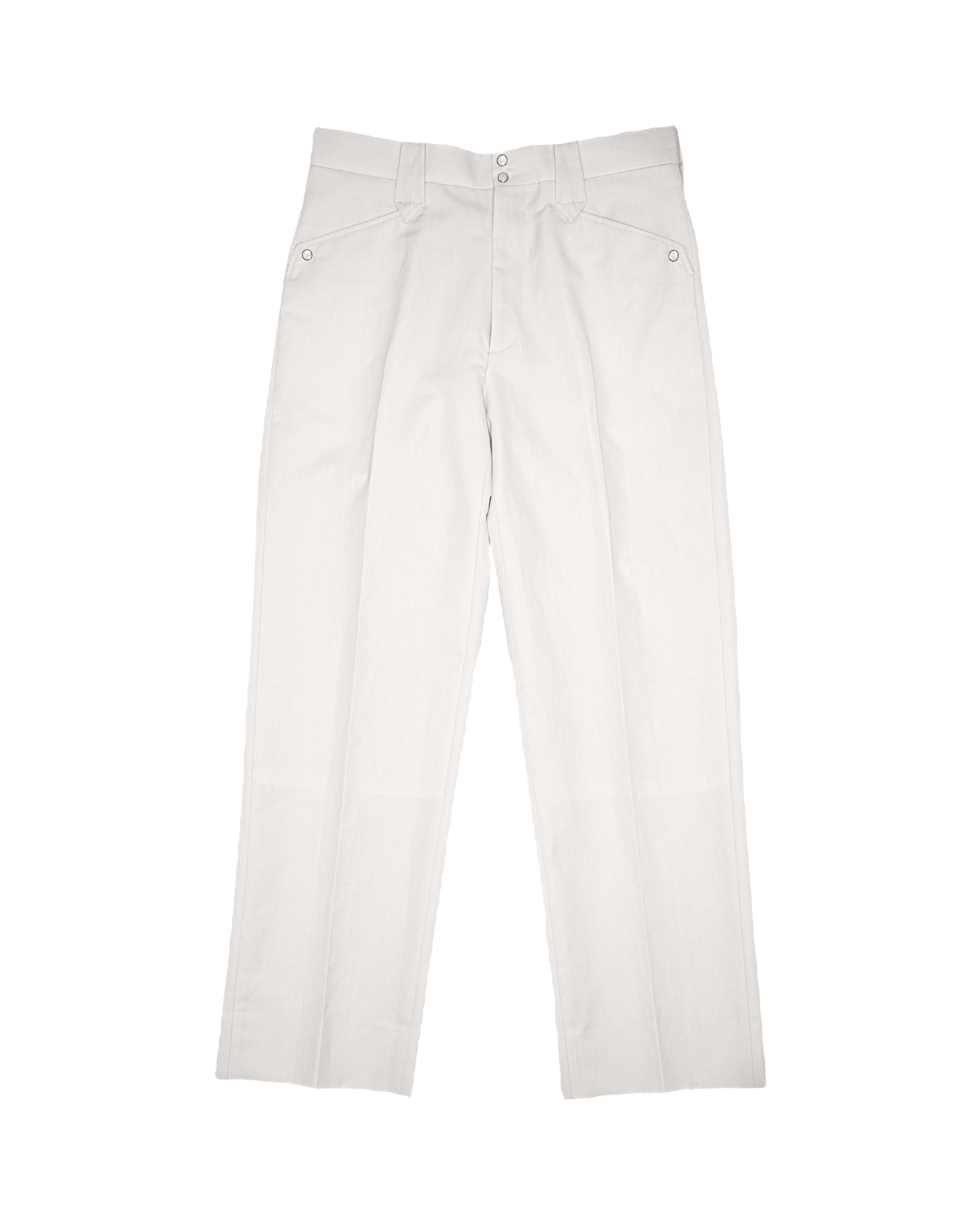 WESTERN STRAIGHT TROUSERS -WOOL RAMIE MINI HB-
