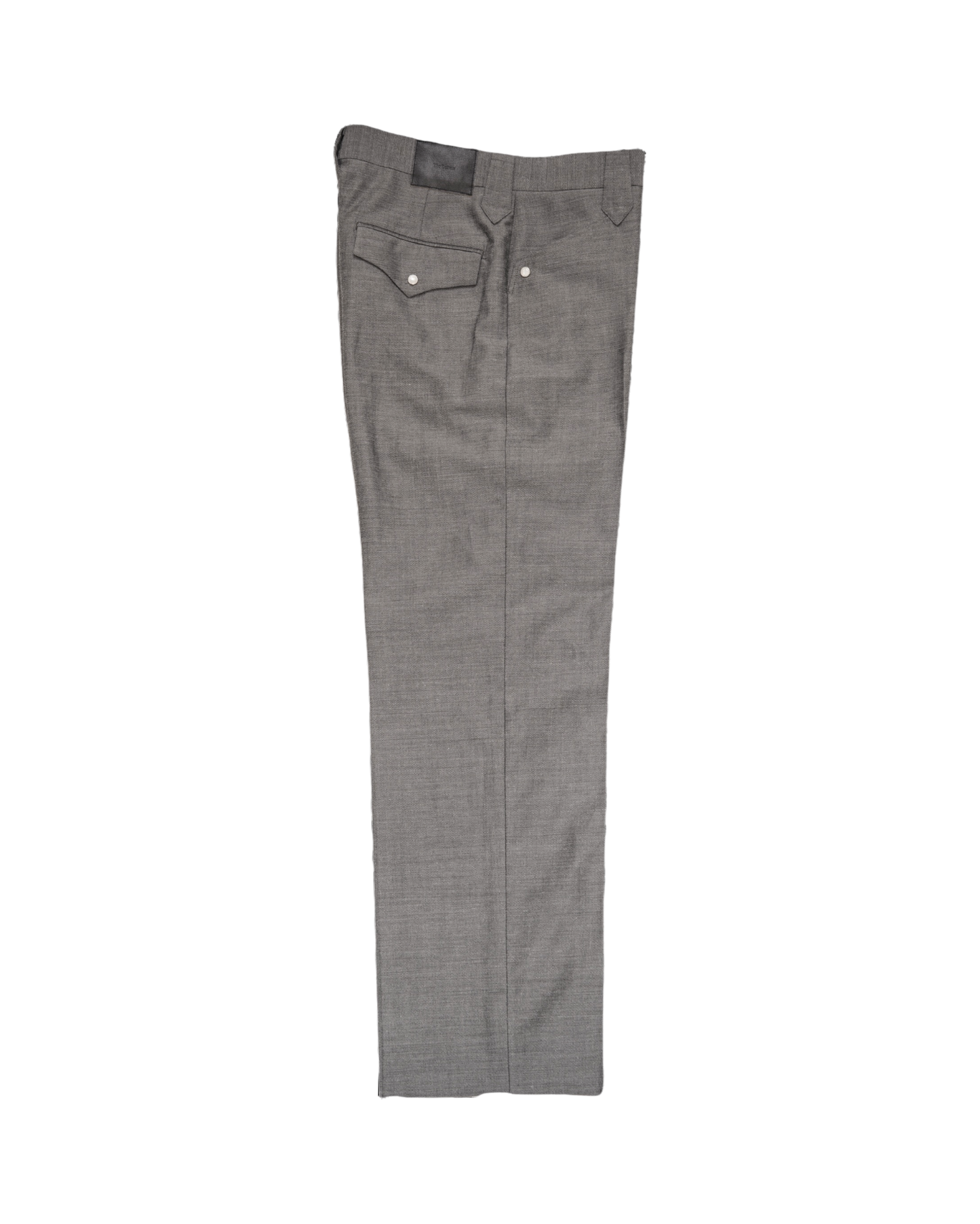 WESTERN STRAIGHT TROUSERS -WOOL RAMIE MINI HB-