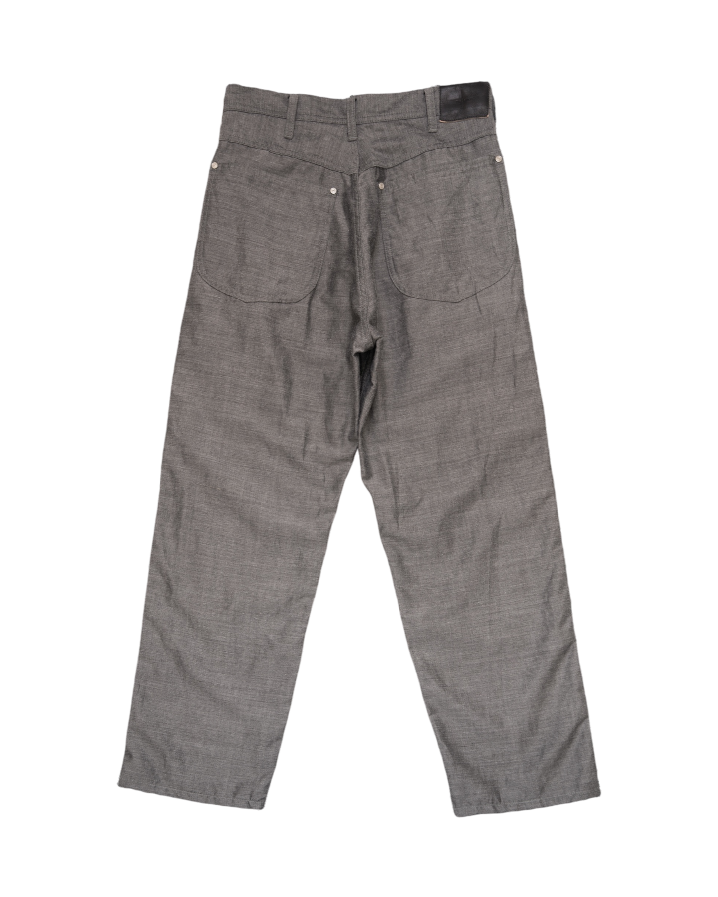 WORKERS WIDE PANTS -WOOL RAMIE MINI HB-