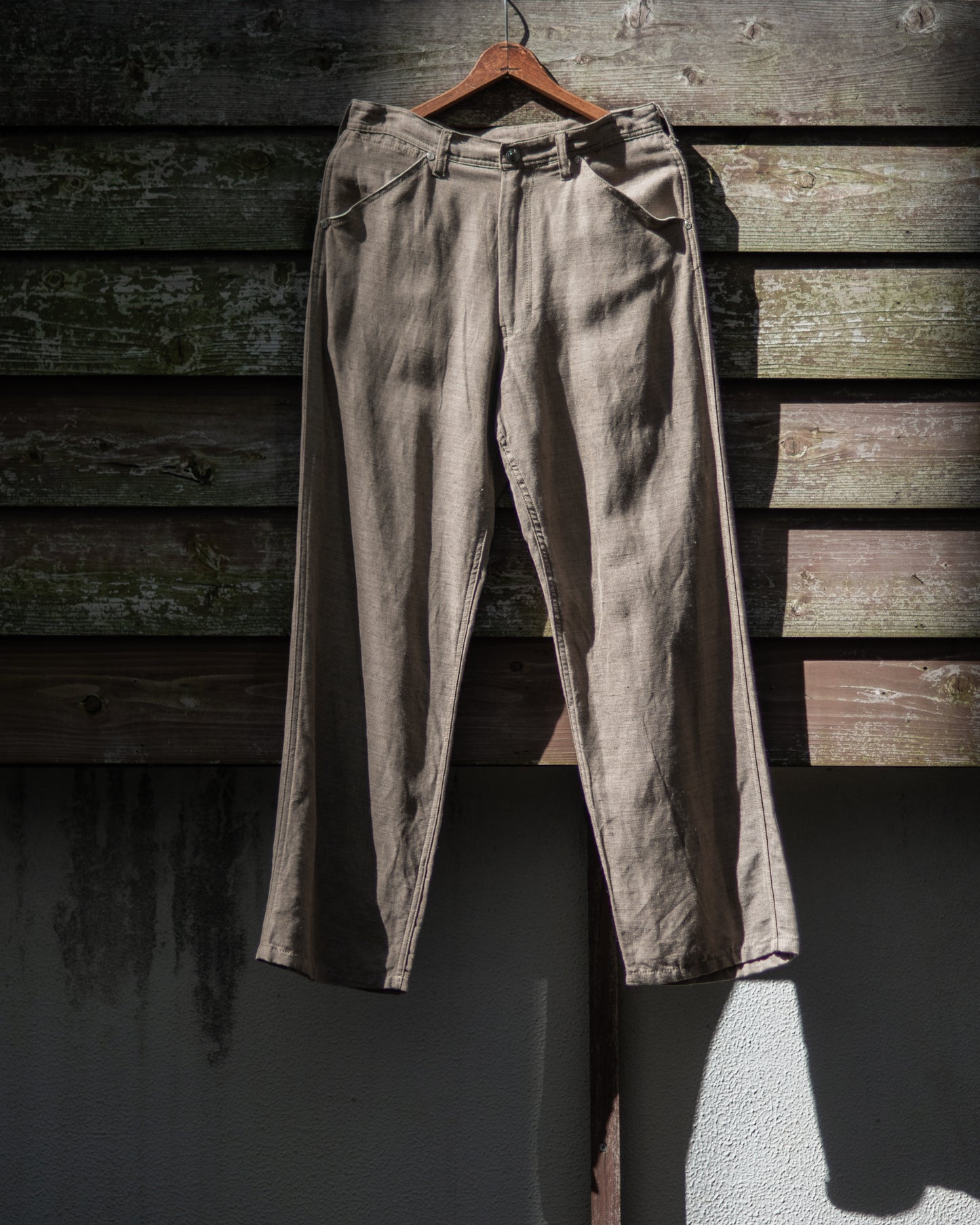 WORKERS WIDE PANTS -RAYON RAMIE GABARDINE-