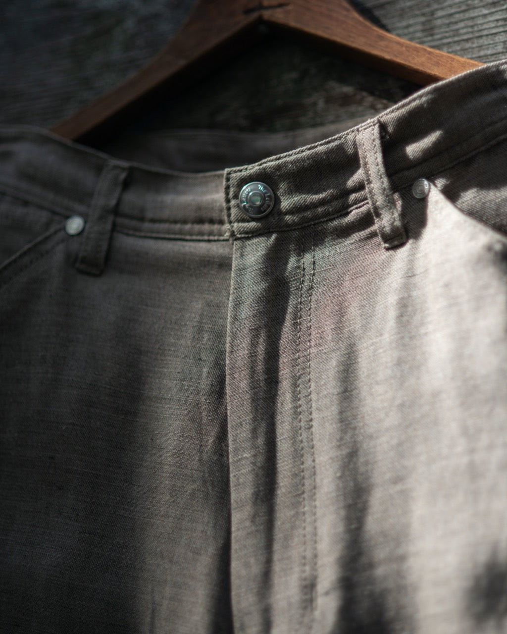 WORKERS WIDE PANTS -RAYON RAMIE GABARDINE-
