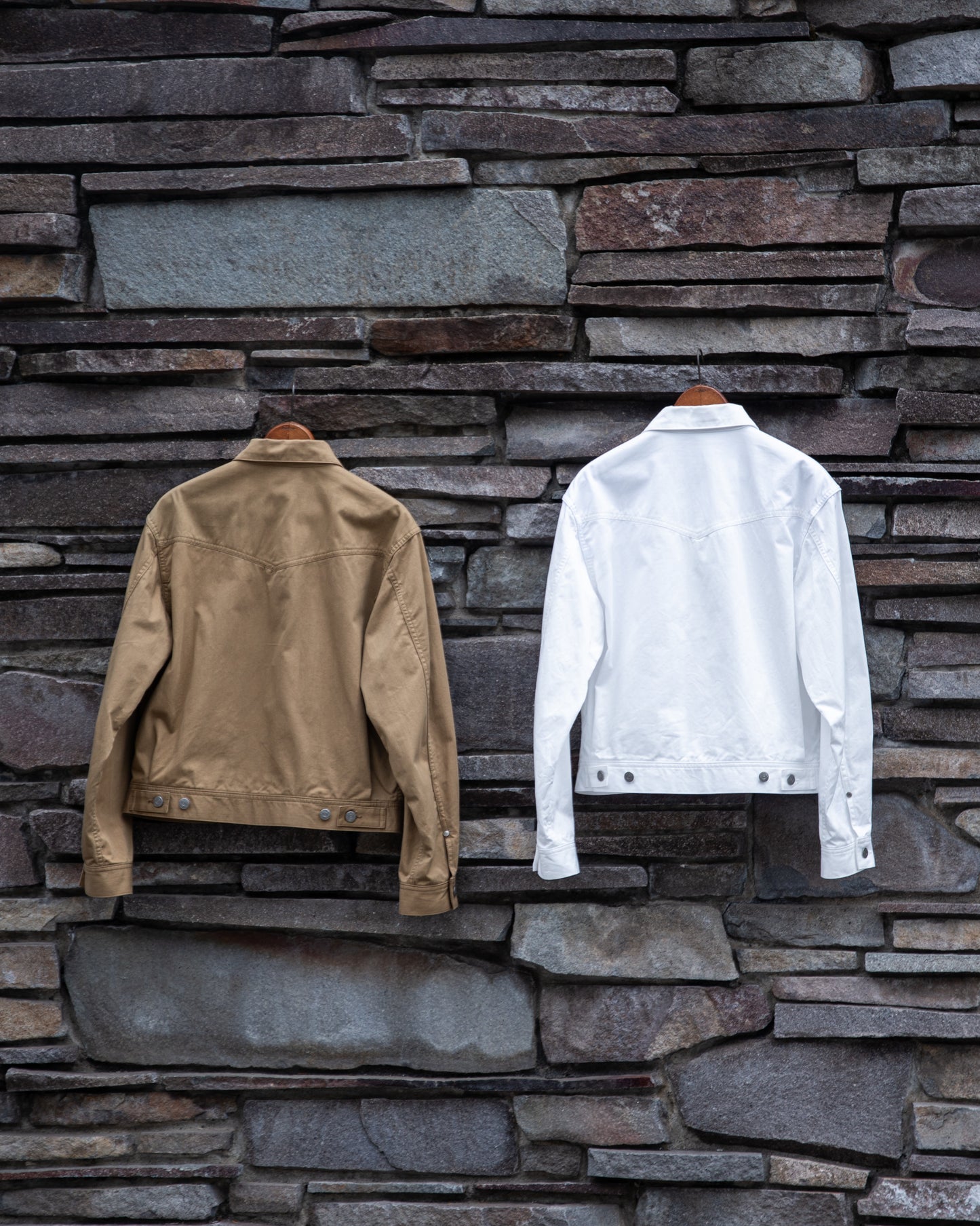 COW BOY TRUCKER JACKET -SLUB COTTON TWILL-