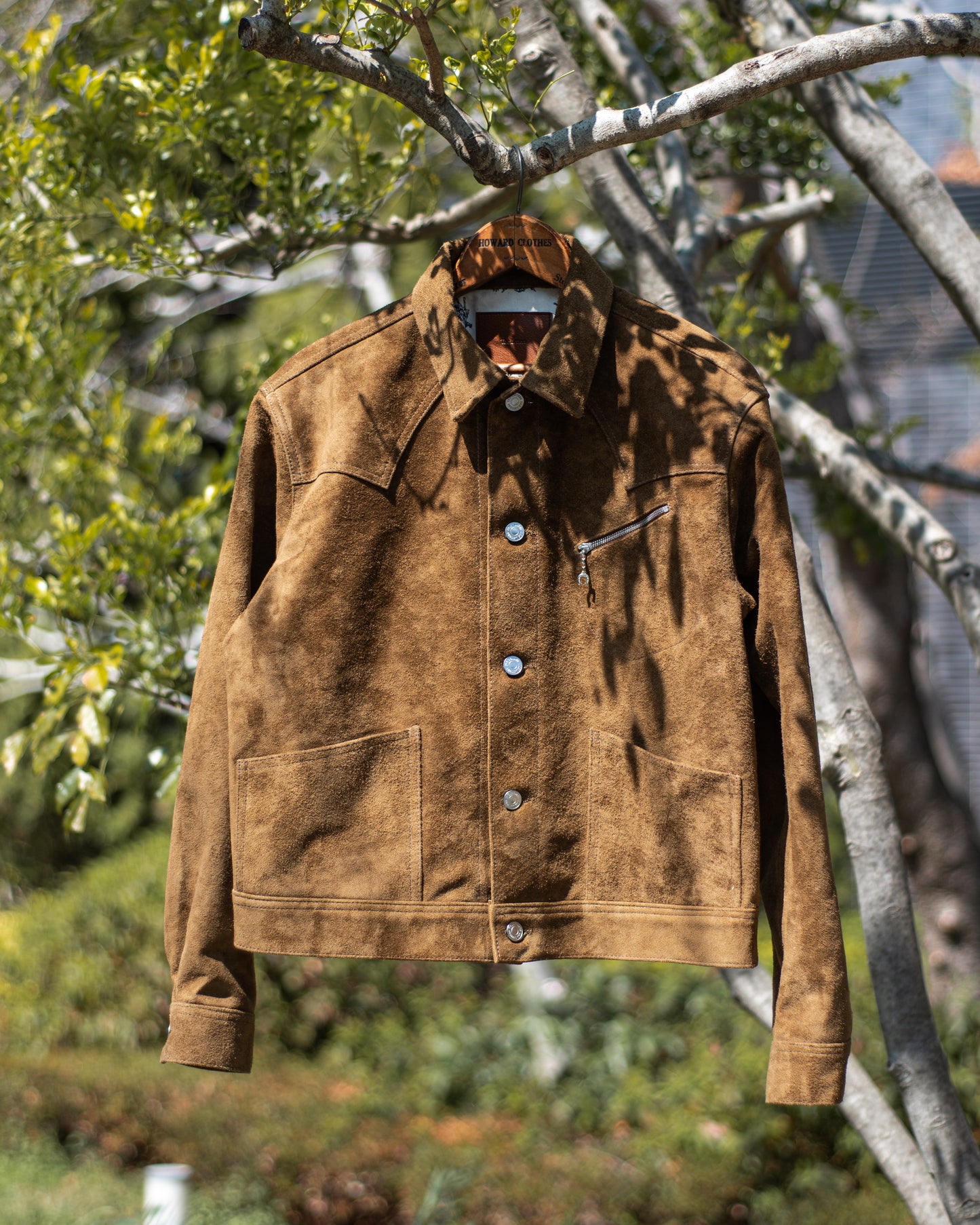 COW BOY TRUCKER JACKET -HORSE SUEDE-