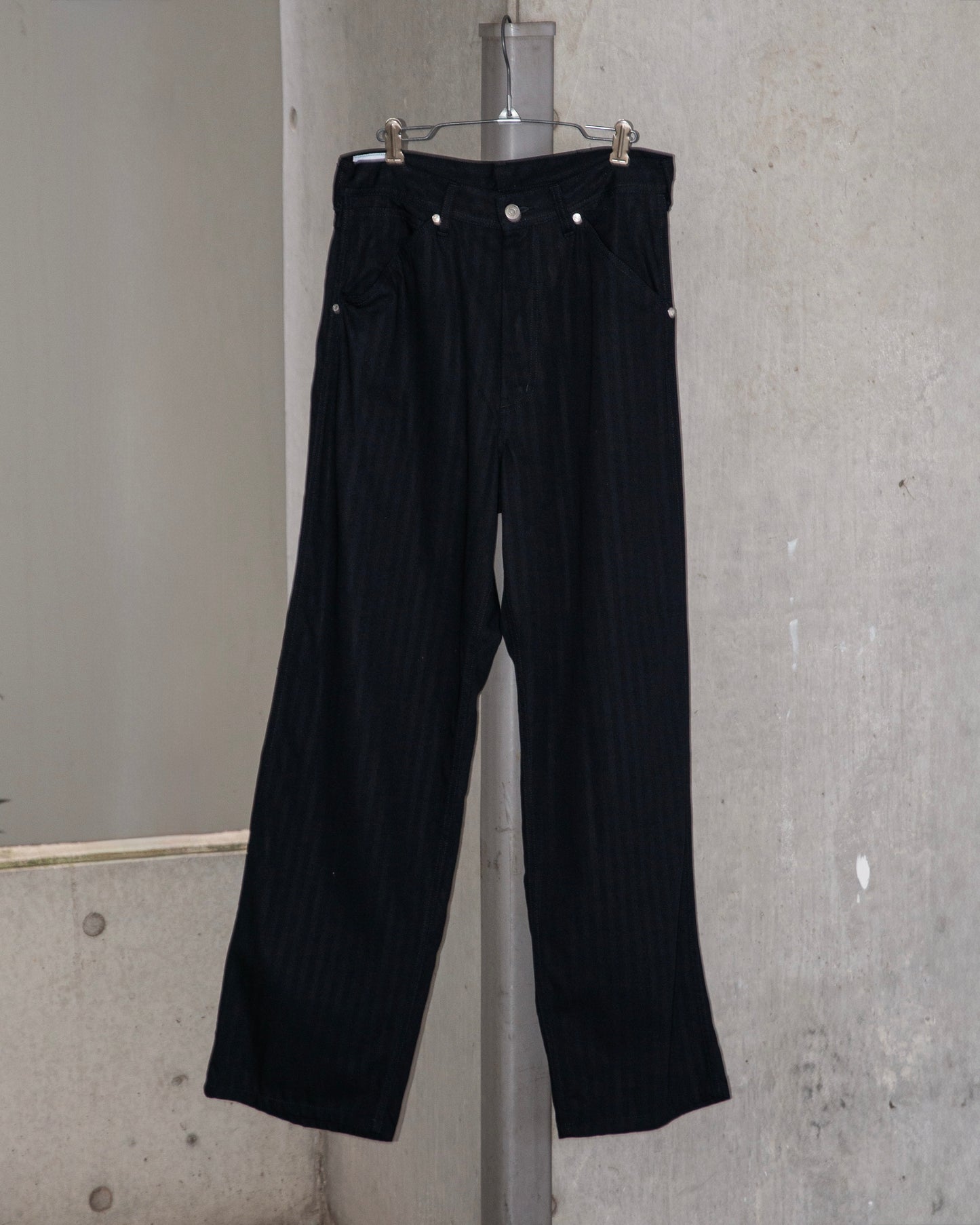 WORKERS PANTS -COTTON HERRINGBONE-