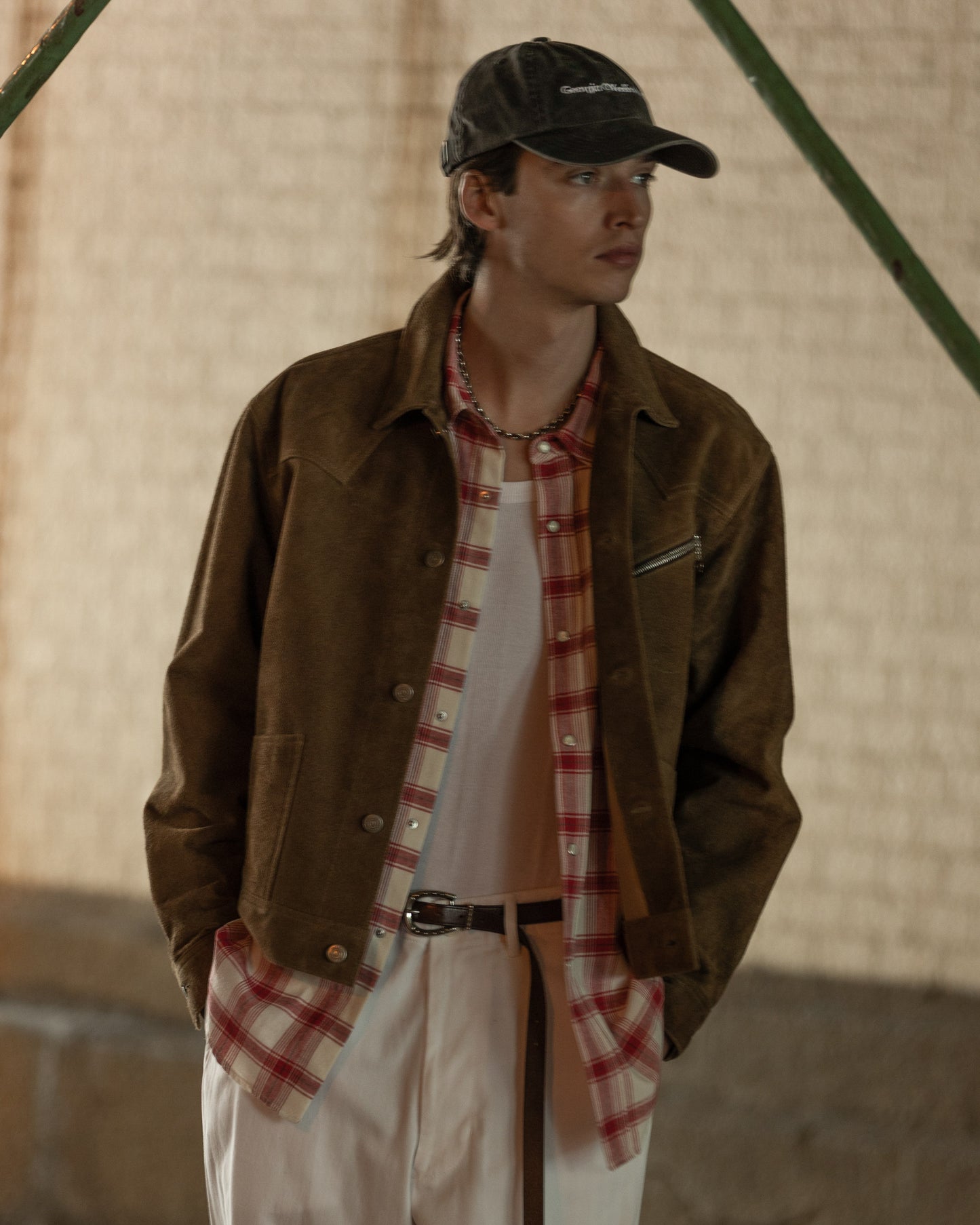 WORKERS SHIRT -CHECK OPEN END YARN COTTON-
