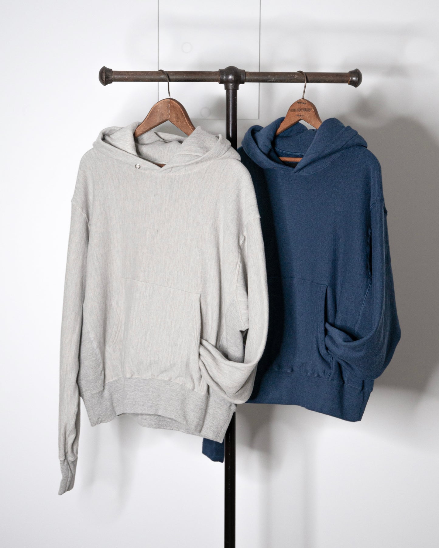 SWEATSHIRT HOODIE -LOOPWHEEL FLEECE COTTON RAYON-