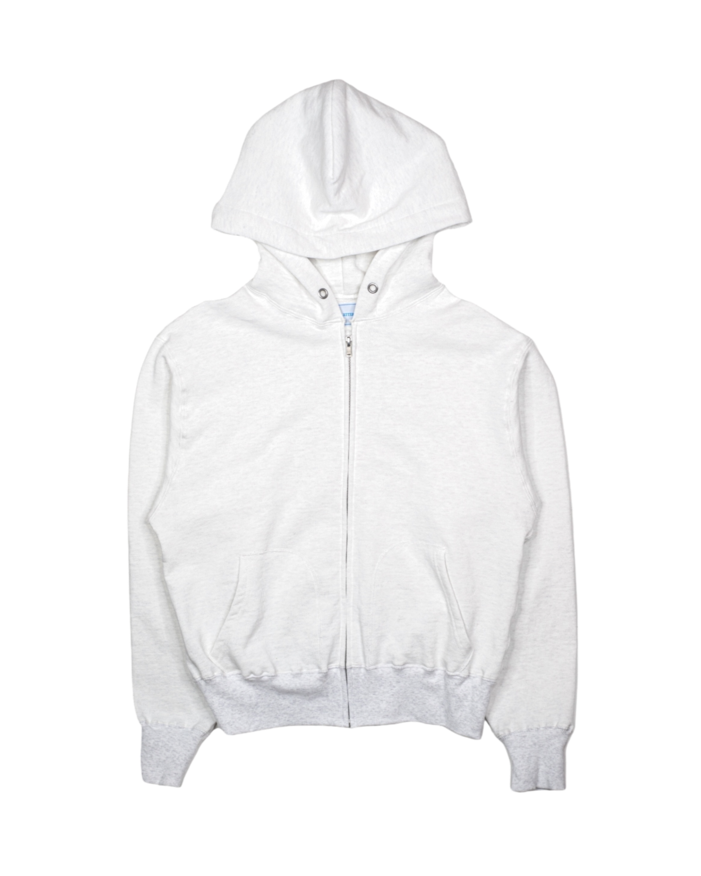 SWEATSHIRT ZIP-UP HOODIE -LOOPWHEEL FLEECE COTTON-